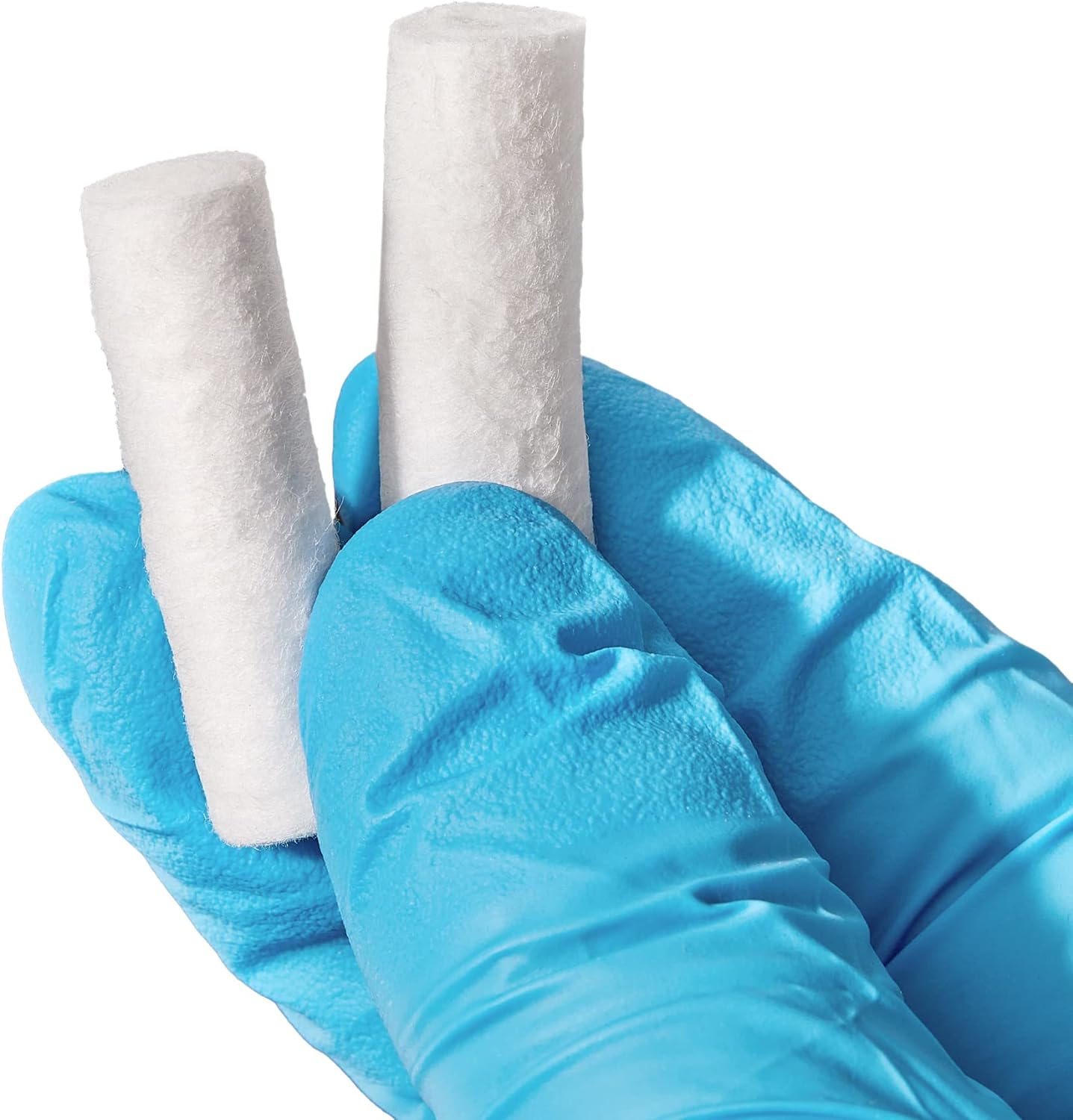 AYOJOY Cotton Nosebleed Plugs - Extra Absorbent Blood Clotting Cotton Rolls (50 Count) image number 1