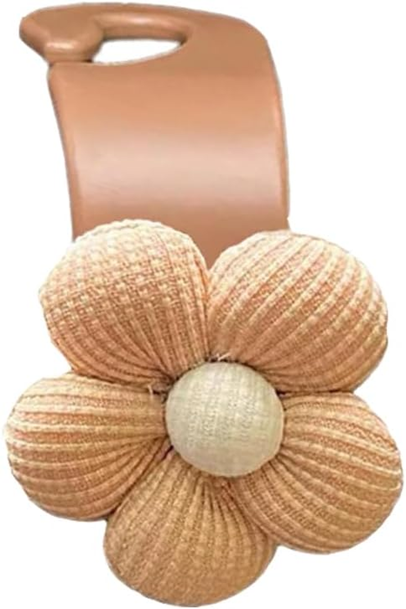 Flower Car Seat Headrest Hook Hanger, 1Pc Flower Portable Car Seat Back Hanger Car Seat Headrest Hook,Car Back Seat Headrest Hook,Vehicle Backseat Storage Organizer Hanger,Brown (1) image number 3