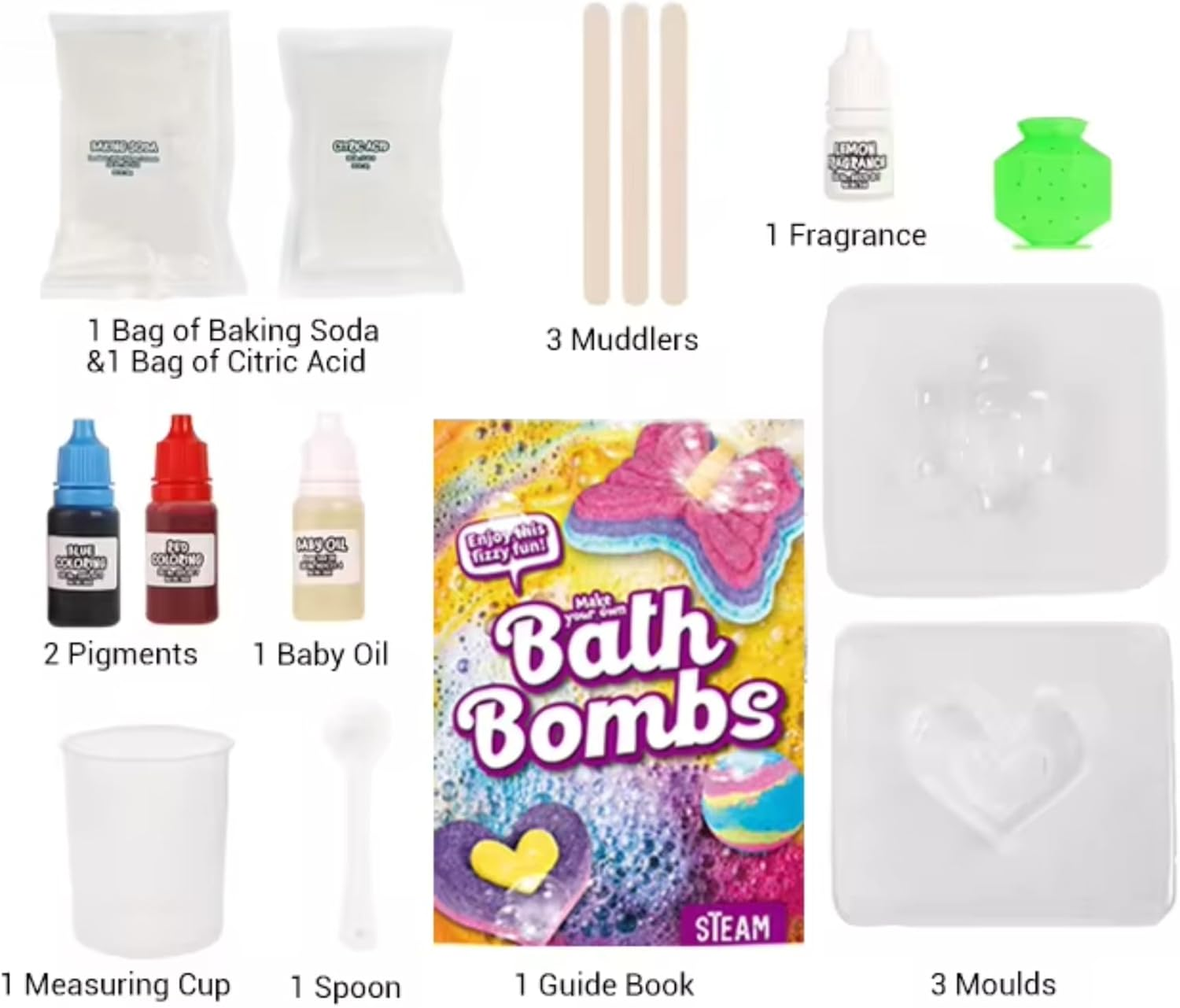 Why2Wise DIY Bath Bomb Making Kit for Kids - Fizzy Science Experiment, STEM Activities, Educational Science Toys for Boys Girls, Chemistry Set, Age 8-10, 10-12 image number 5