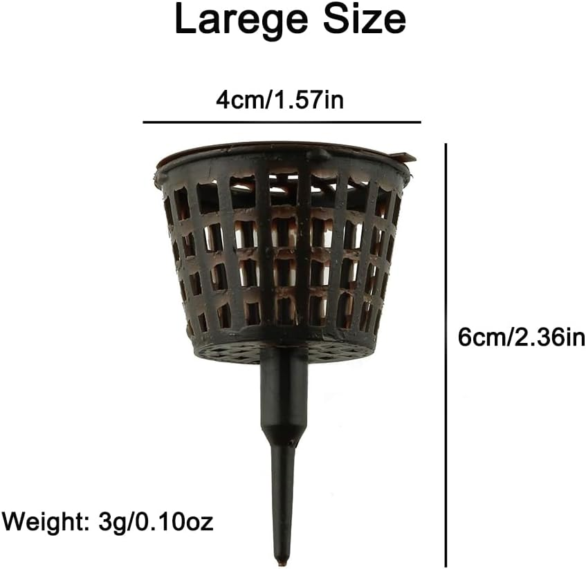 Tophomer 10 PCS Bonsai Fertilizer Basket with Lid, Large Garden Nursery Pots Planting Nutrition Cups Automatic Fertilizer Box for Orchids, Succulent. Small Plants image number 1