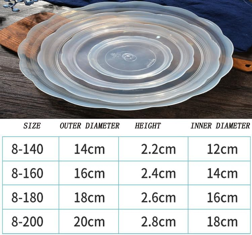 10 Pieces of Clear Plastic Plant Saucer Drip Trays for Pots (14Cm) image number 2