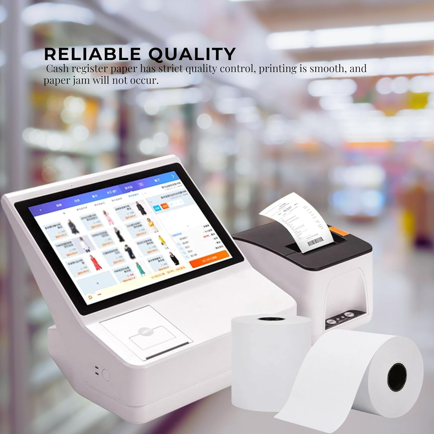 10X Thermal Paper Rolls 80X80Mm - 47.5M Register EFTPOS POS Receipt Bulk image number 5