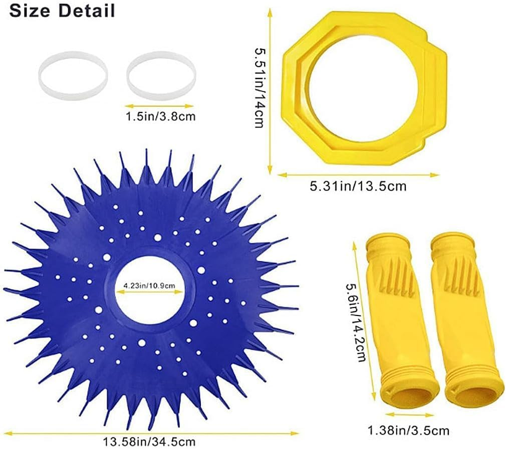 4 Pieces Pool Cleaner Replacements Including W70329 Pool Cleaner Finned Seal W69698 Pool Cleaner Diaphragm and W70327 Foot Pad Compatible with G2, G3, G4 Replace W69721 W72855 image number 2