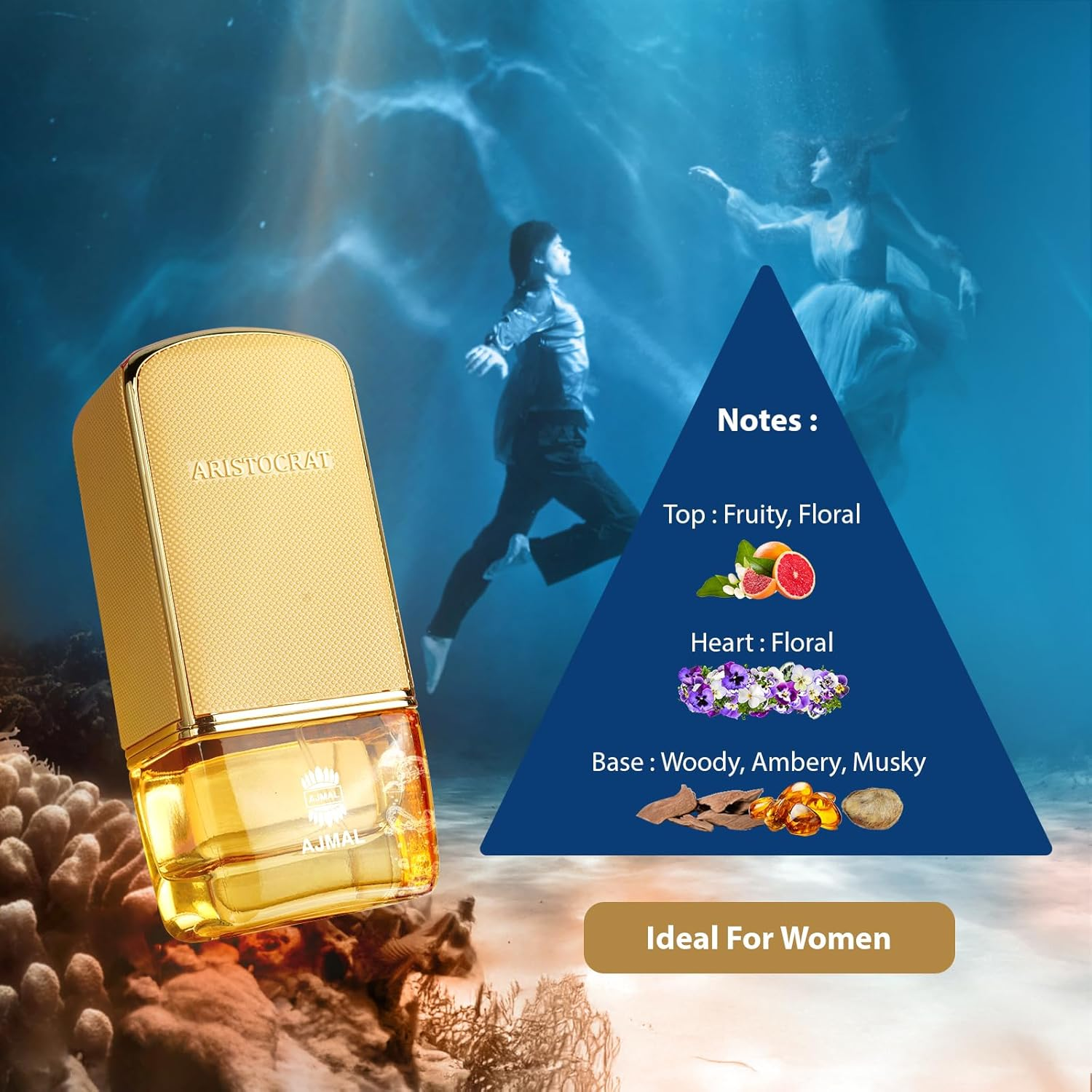 Aristocrat - Coral by Ajmal for Women - 2.5 Oz EDP Spray image number 1