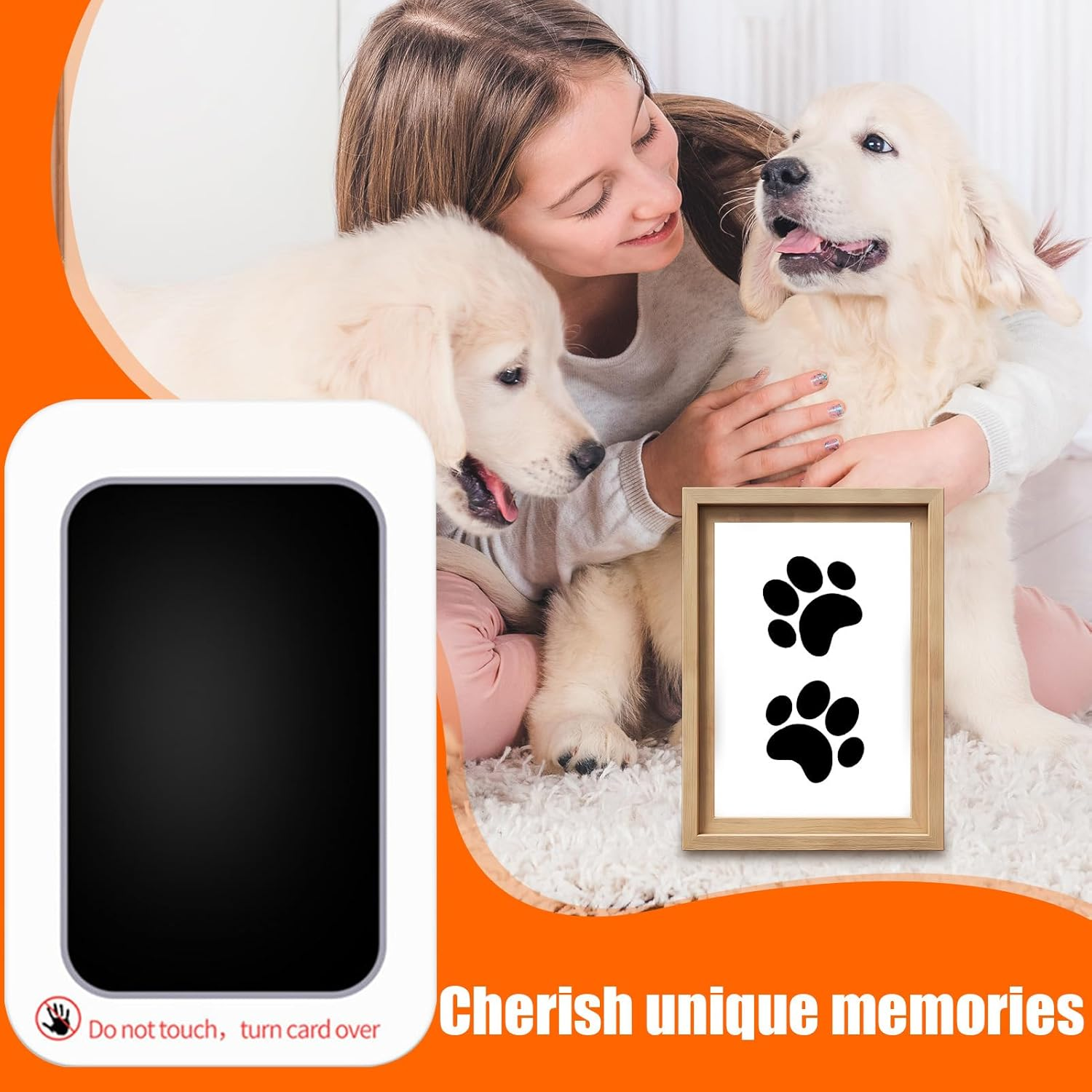 Baby Inkless Hand and Footprint Kit,Toodler Inkless Hand and Footprint Kit - Fade-Resistant Foot Printing Set for Cards Memory Books