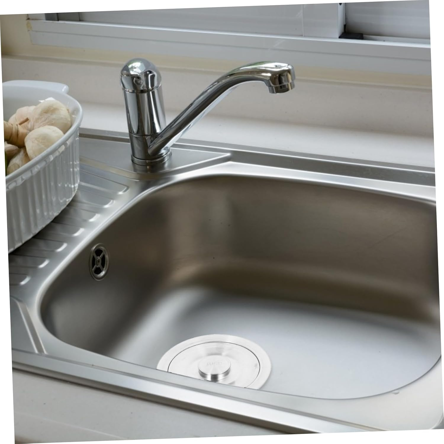 TOYZFRIENDY Barber Shop Stainless Steel Sink Strainer Hair Catcher for Shampoo Bed Easy Installation and Versatile Use Hair Salons Drain Accessory image number 1