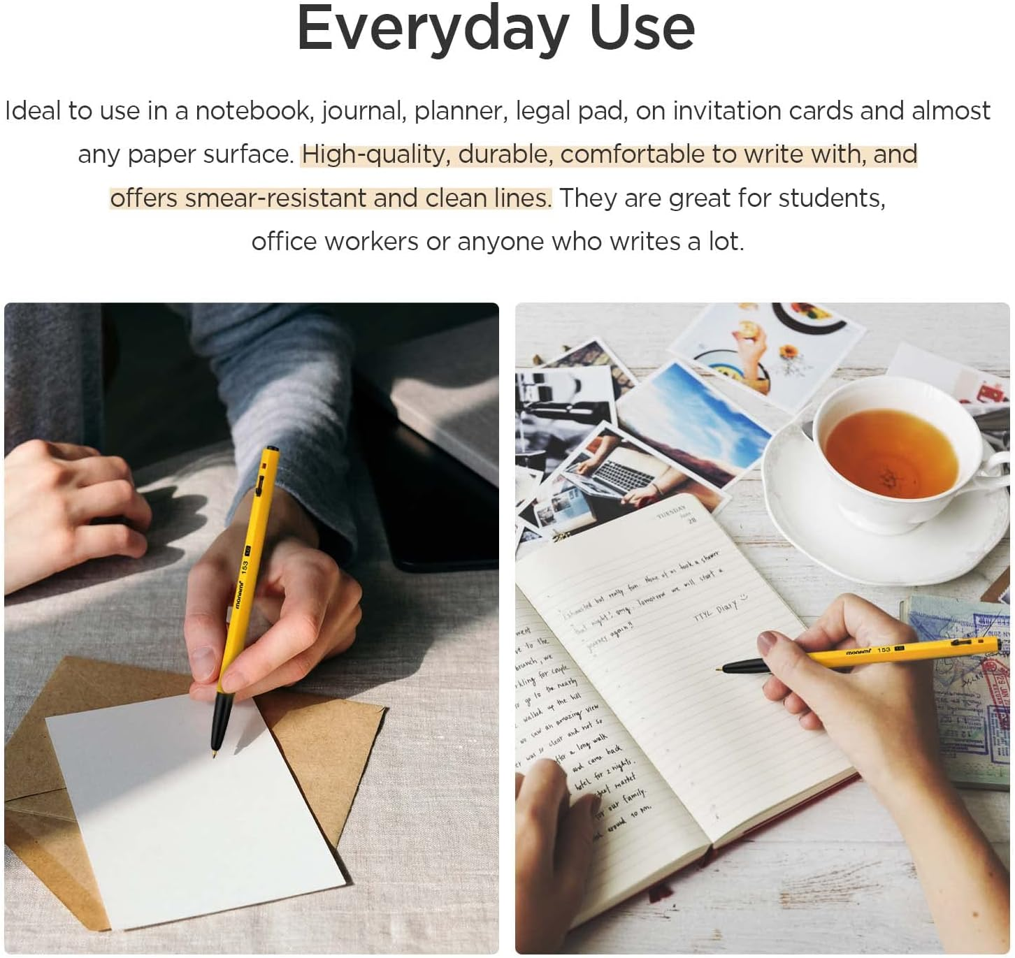 Monami New Releases 153 Ballpoint Pen 1.0 Mm Dozen Box Black Ink image number 6