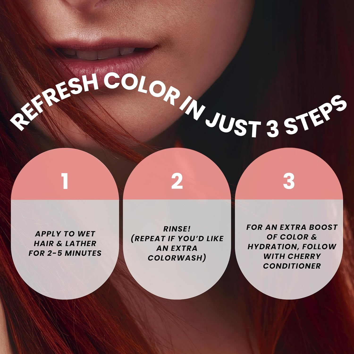 Pure Blends Hydrating Colour Depositing Shampoo Cherry 8.5 Oz / 250 Ml image number 6