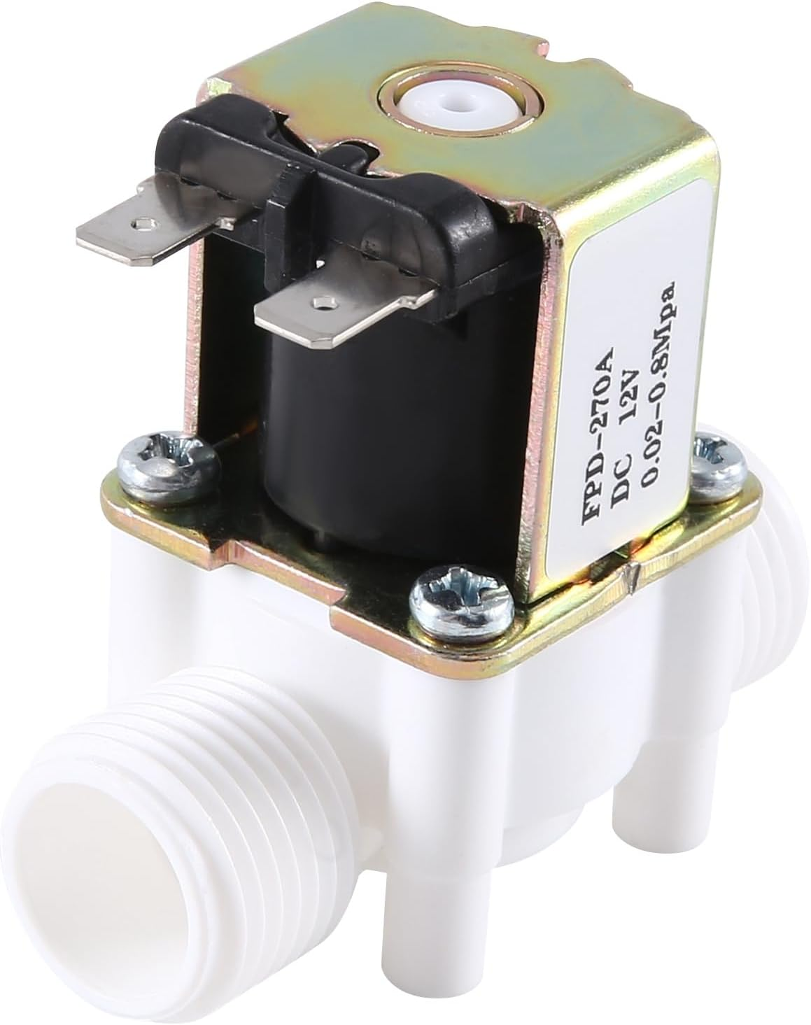 VENEKA Dc12V Normally Closed Water Solenoid Valve G1/2-Inch Plastic Electrical Solenoid Valve for Water Dispenser image number 5