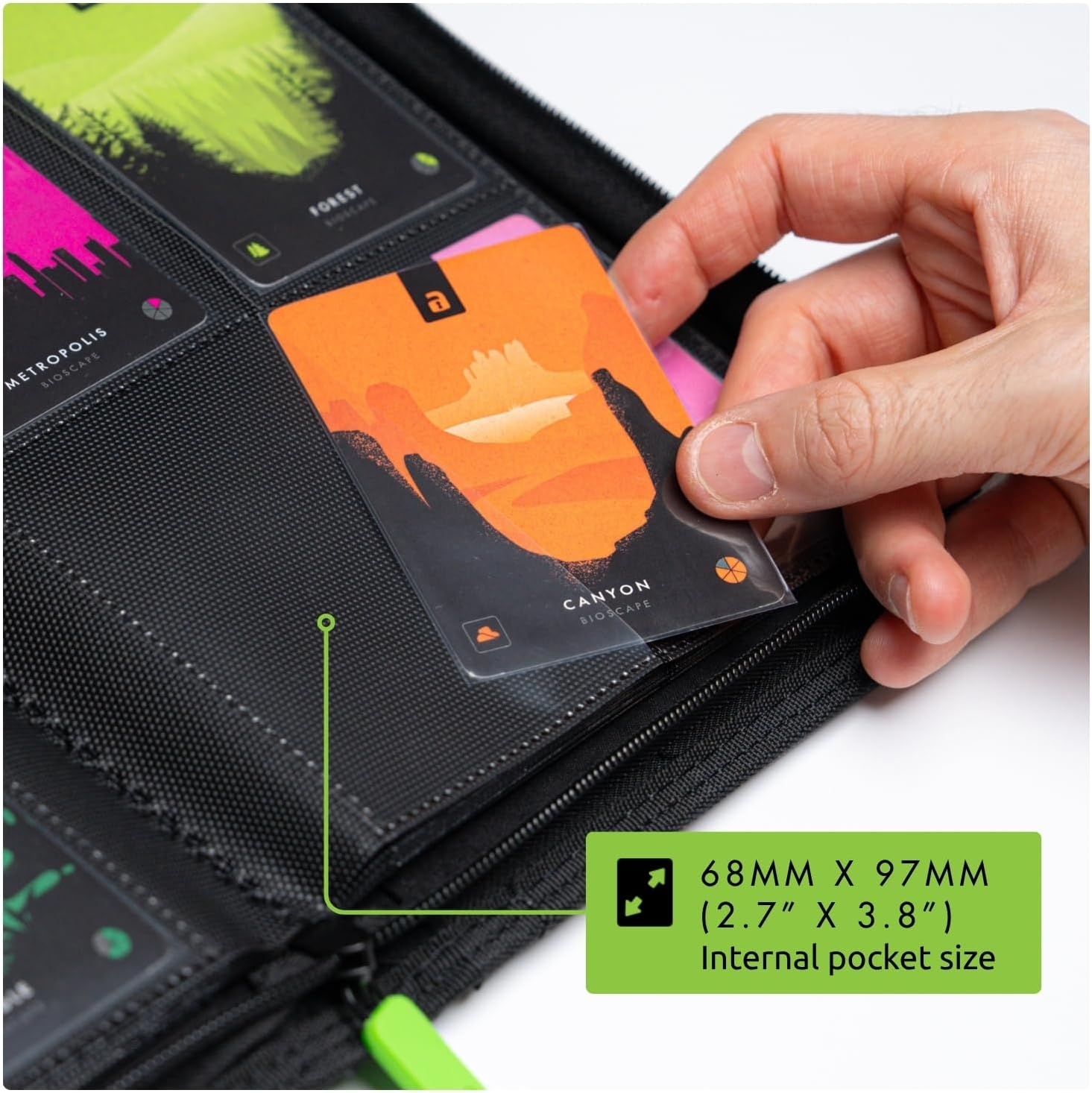 Vault X 4 Pocket Trading Card Zip Binder, 160 Cards, Premium Exo-Tec Album Material, 20 Side-Loading Pages, Folder for Collectible Card Games, Sports, TCG (Blue) image number 2