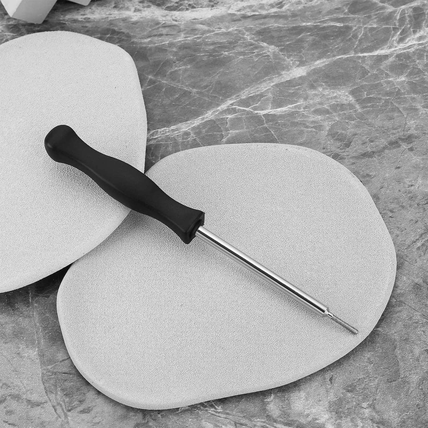 Briny River 1PC Carburetor Limiter Cap Tool Compatible with Echo Blower Trimmer Chainsaw OE 91075 89801 91020 Left Thread 2.5Mm Length 156Mm Carburetor Adjustment Tool Screwdriver image number 5