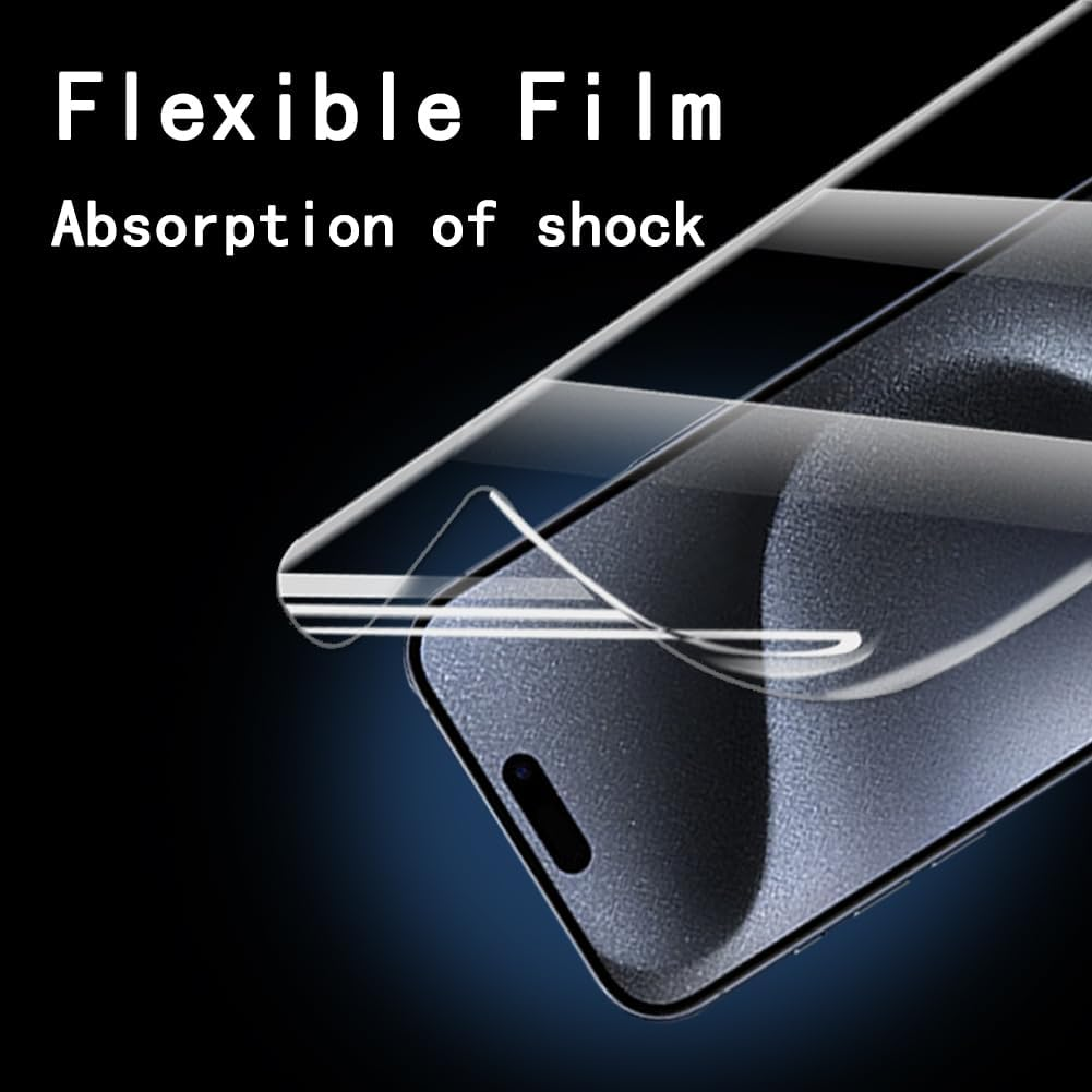 Hhfcryst Pack of 3 Hydrogel Film for Honor Magic V5, TPU Protective Film, Soft HD Clear Screen Protector, Scratch-Resistant, No Bubbles (Not Tempered Glass) image number 6