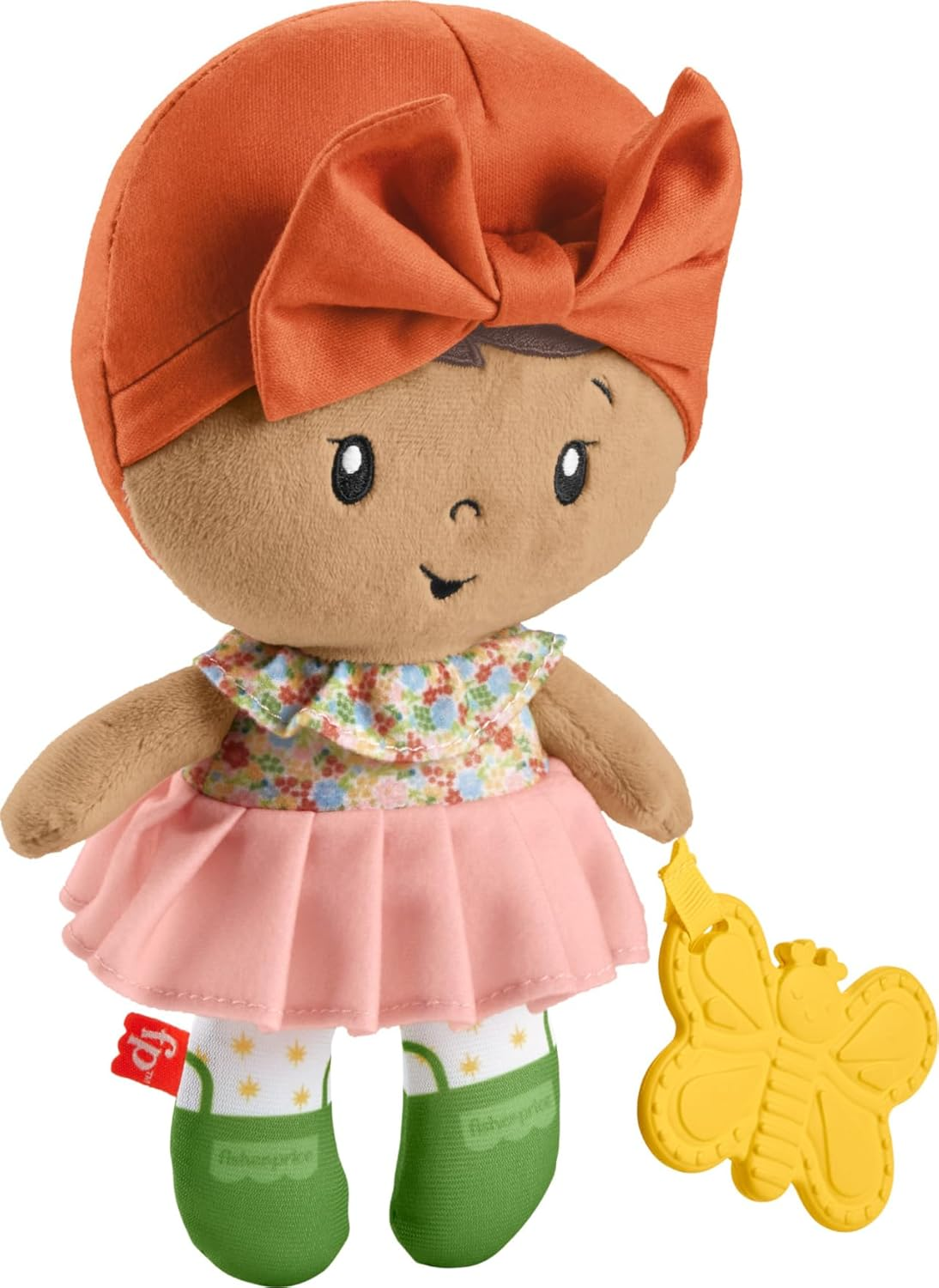 Fisher-Price Baby Sensory Toy Cuddle & Chime First Babydoll for Infants Ages 6+ Months, Each Sold Separately image number 5