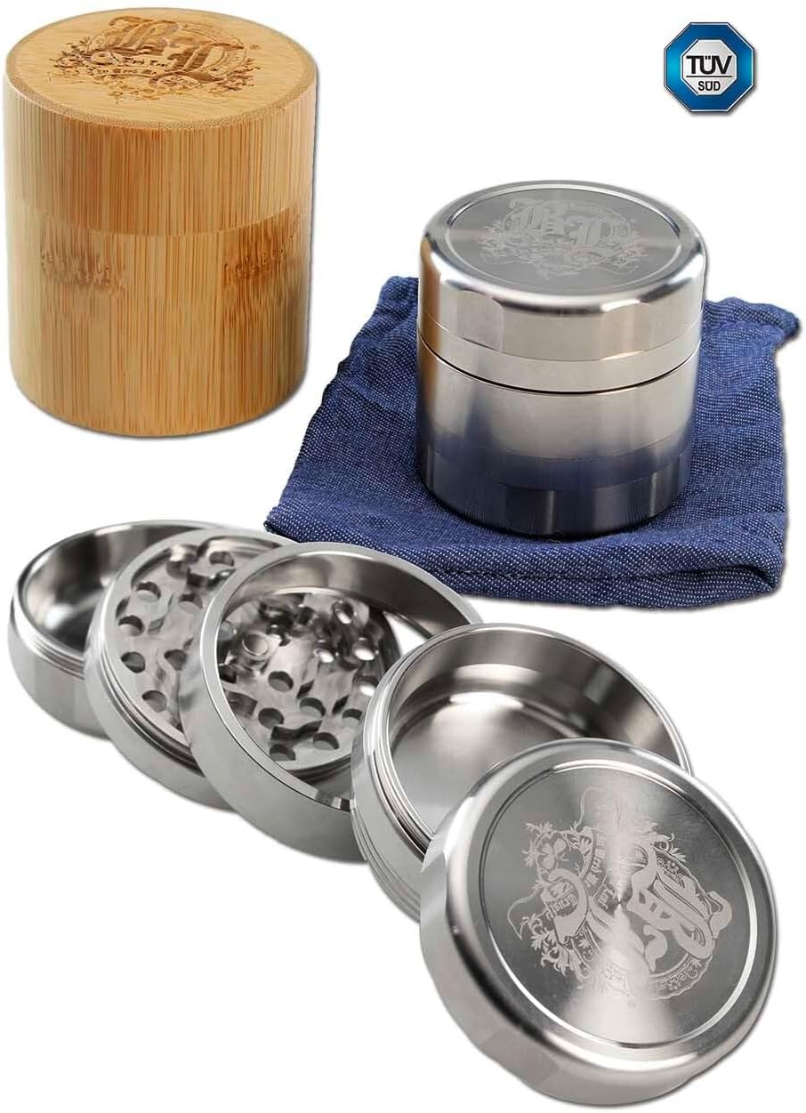 BL Stainless Steel Deluxe Grinder 5 Pieces Robust, Precise and Durable image number 2