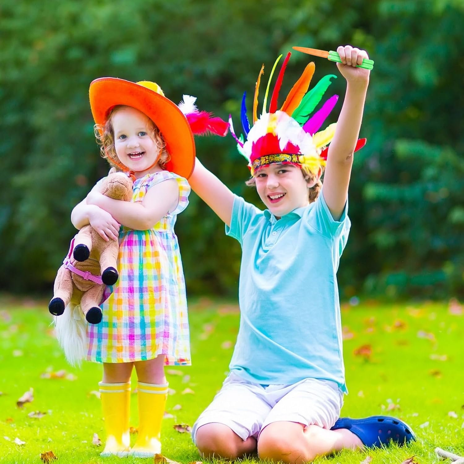 Easter Toy Knife Butterfly Toy Knife Plastic Carrot Knife Toy Gift for Adults ADHD Fidget Toys Stress Sensory Toy for Autism ADD Anxiety Relief, Large(6 Pcs, Normal) image number 4