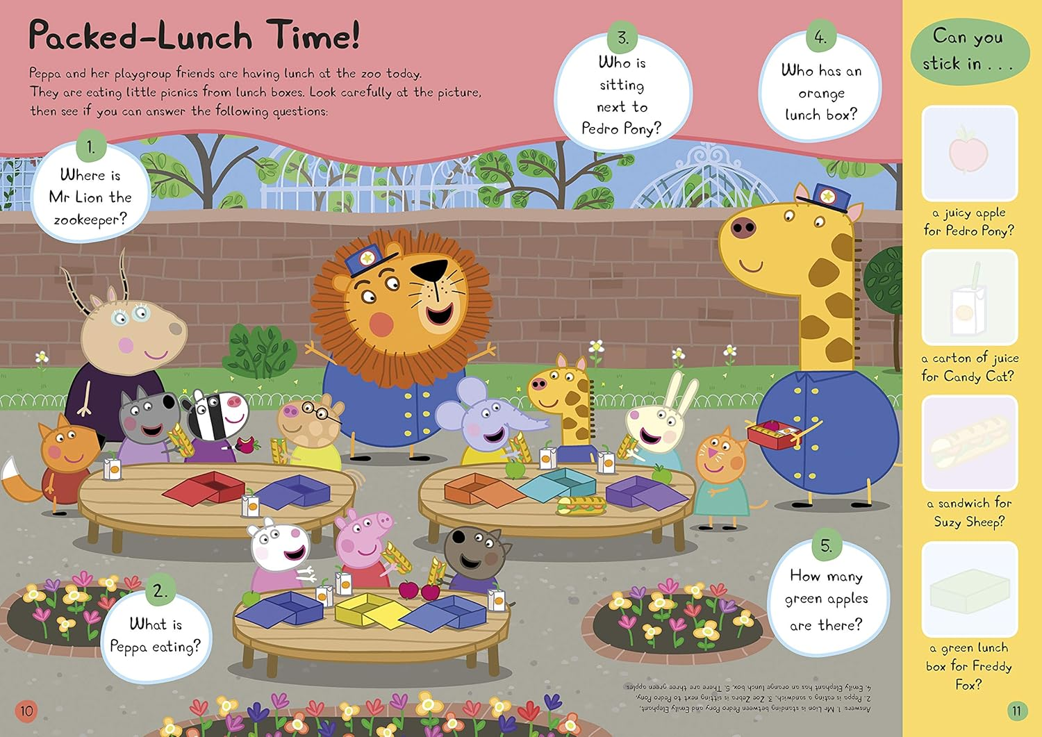Peppa Pig: Yum! Yum! Yum! Sticker Activity Book image number 2