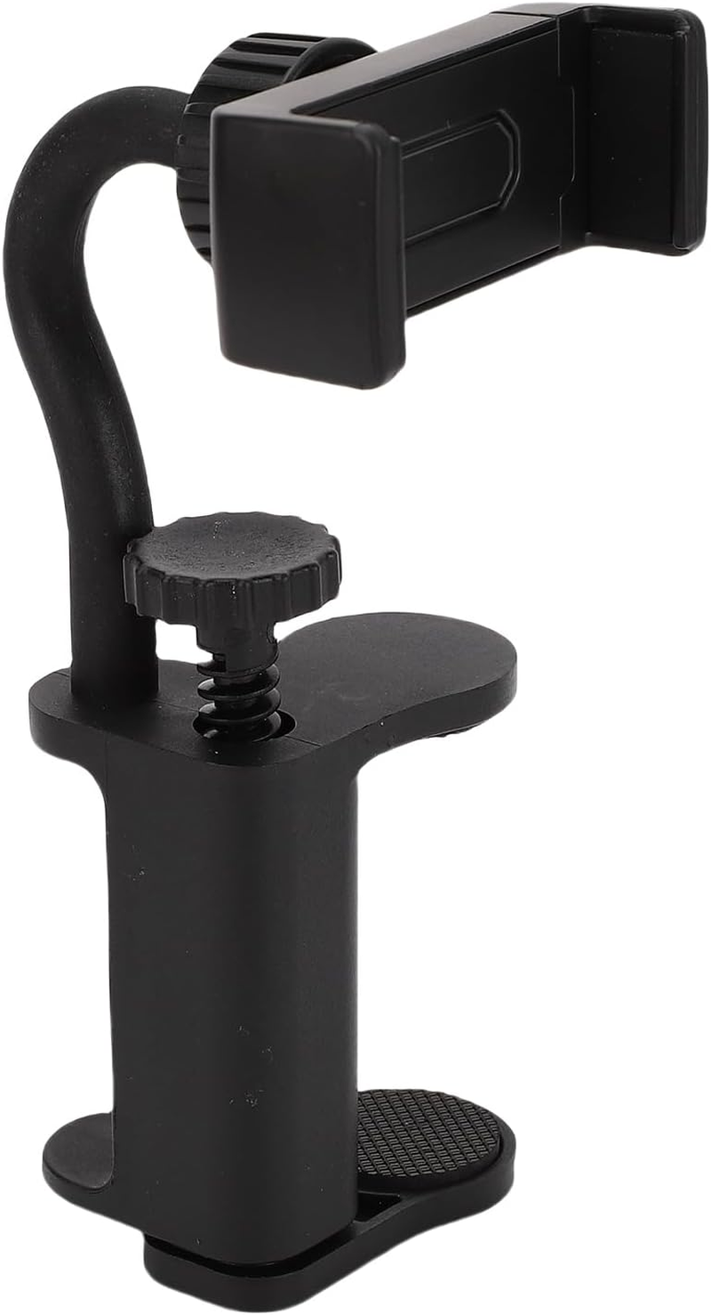 POENVFPO Guitar Phone Holder, Adjustable & Rotatable, Suitable for Smart Phones & Necks of Stringed Instruments, Black image number 6