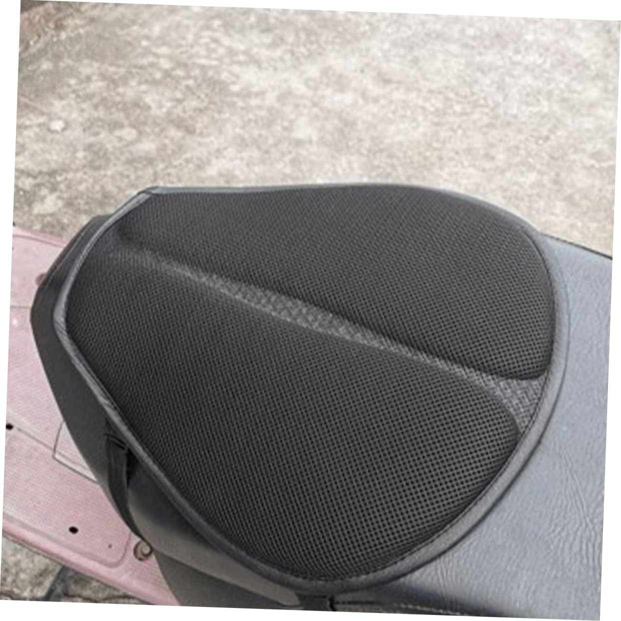 Beatifufu Motorbike Seat Pad and Reusable Seat Cover with Shock Absorption and Breathable Mesh, Thin Motorcycle Cushion Suitable for Seasons and Electric Bikes, Universal Motorcycle image number 6