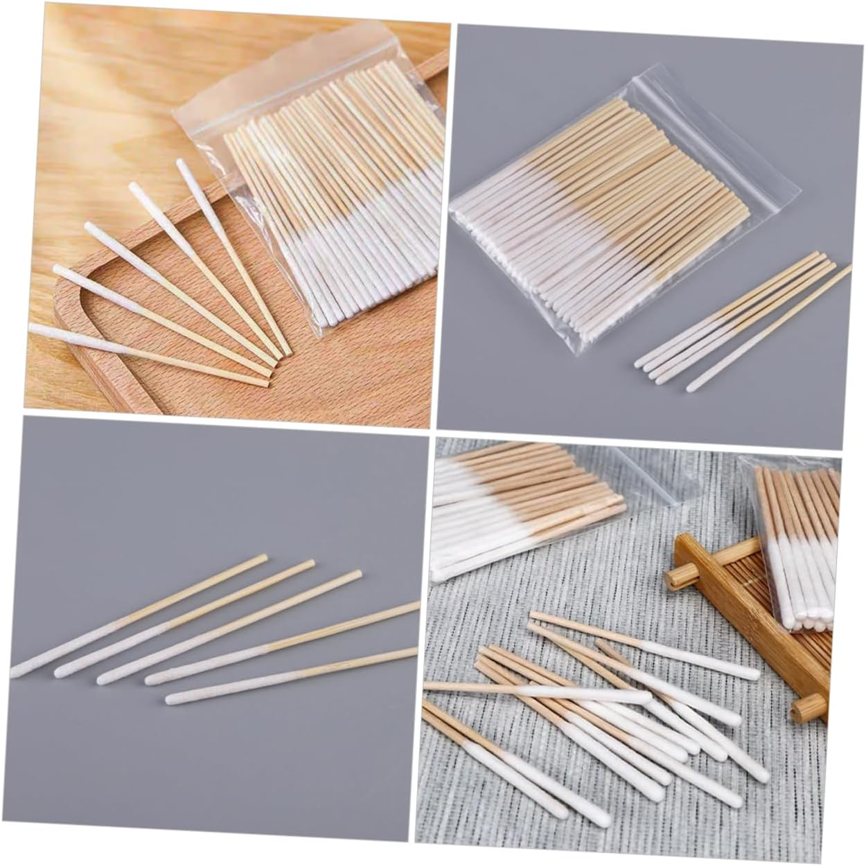 Ipetboom 60Pcs Cotton Pads Makeup Cotton Swabs for Home Beauty Gentle Cleaning and Detailing image number 2