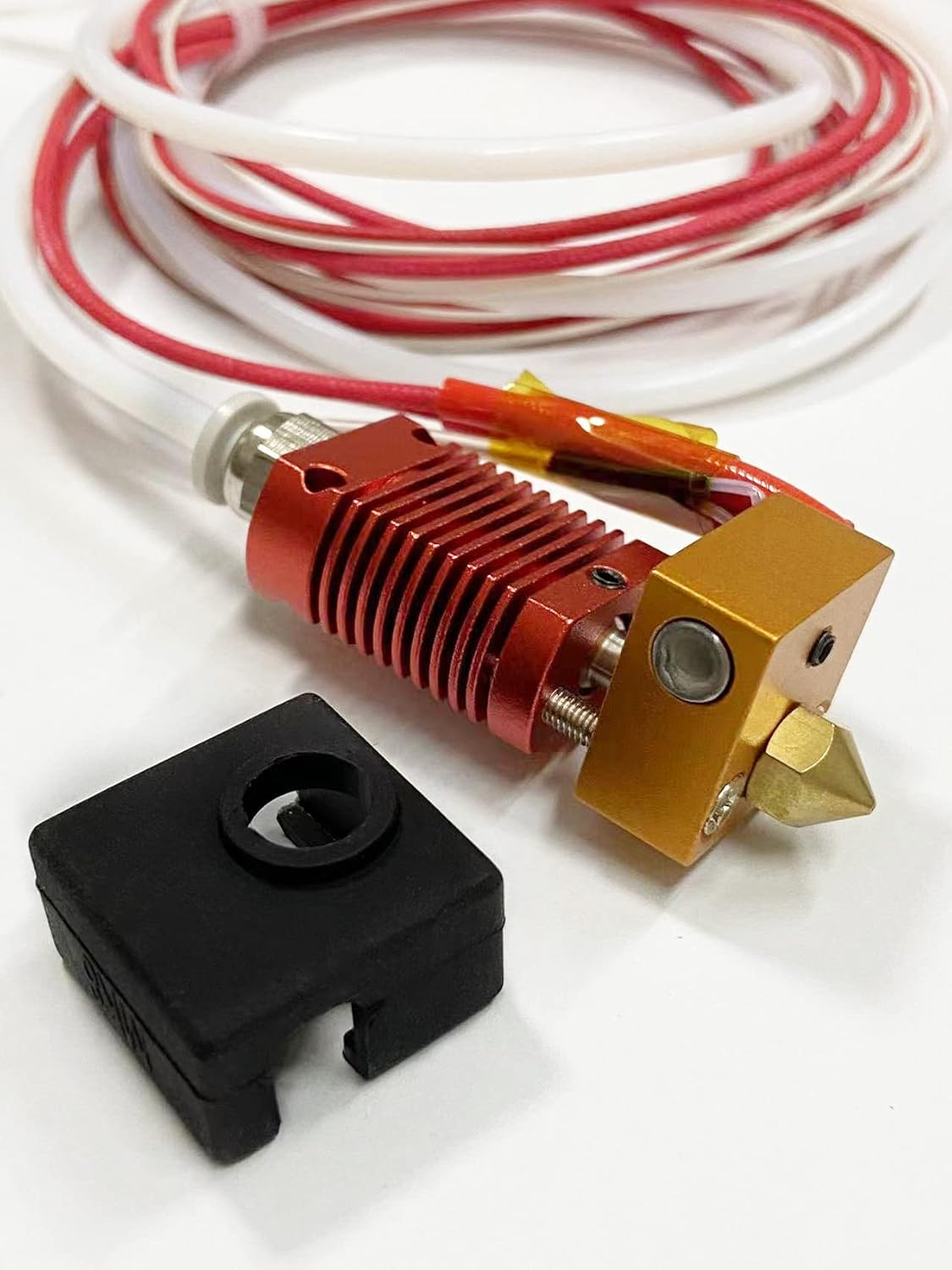 3D Printer Parts Ender 3 Hotend Assembled Ender 3 Pro Extruder Kit 24V 40W with Silicon Cover and 0.4Mm Nozzles image number 1