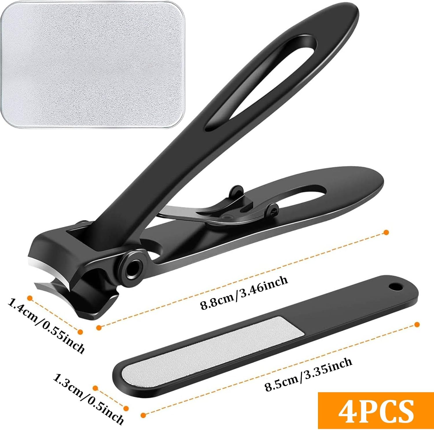 Thick Nail Clippers - 15Mm Wide Jaw Nail Cutter for Thick Toenail Stainless Steel Heavy Duty Toenail Clippers with Curved Blades Large Toenail Clippers for Men Seniors Elderly image number 4