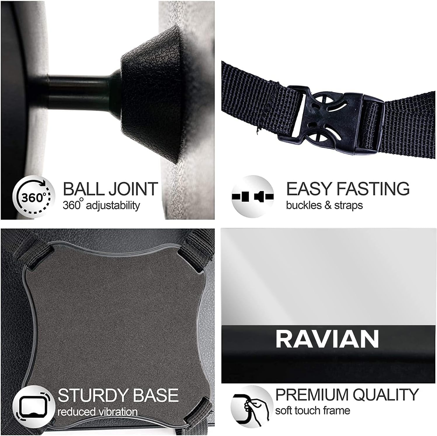 Baby Car Mirror for Back Seat Safest Newborn Essentials with Rear View, Shatterproof, Adjustable to See Rear Facing for Infants, Kids and Pets image number 5