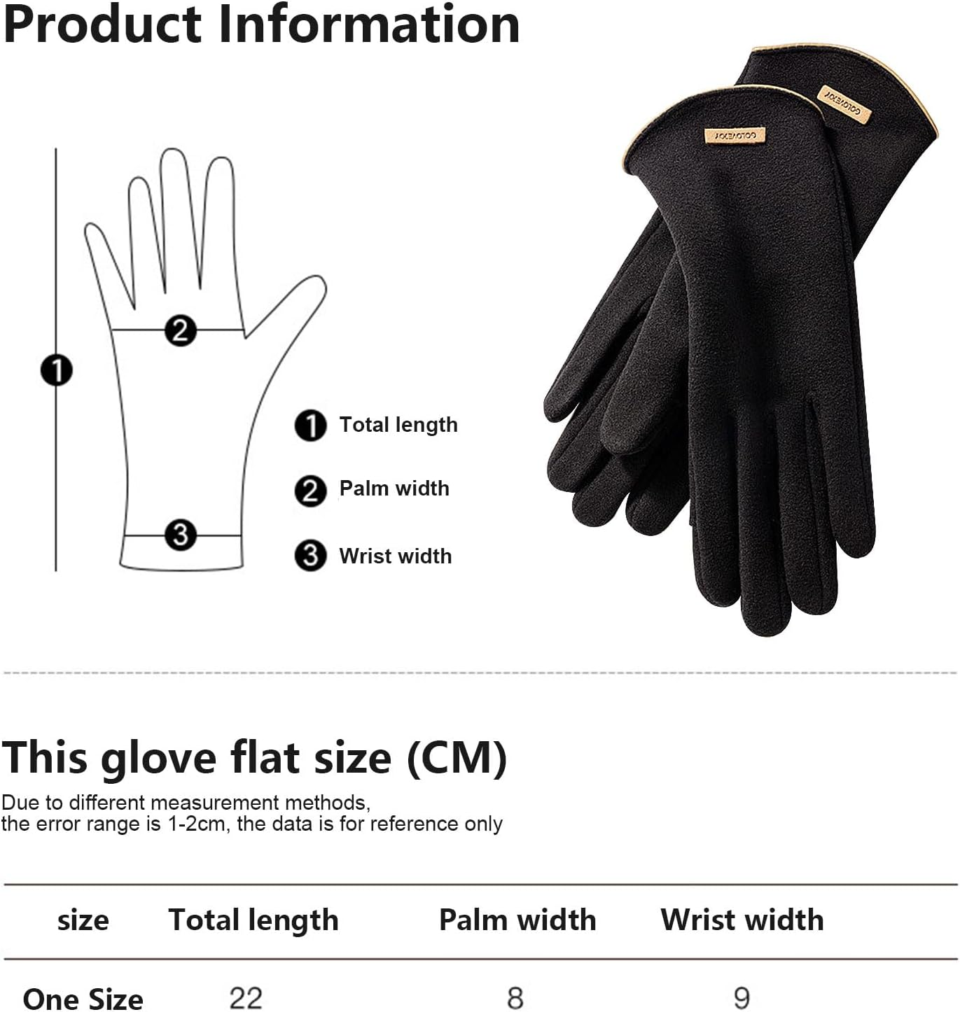 ZVCXOE Women'S Winter Gloves Two-Finger Design Easy to Touch Screen Outdoor Winter Soft Windproof Cold-Proof Lightweight Fashionable Suitable for Commuting to Get off Work or School Cycling image number 1