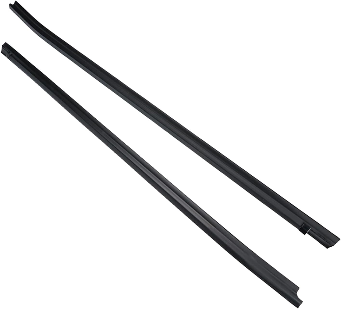 KAKA AUTO PARTS 2PCS Window Seal Weatherstrip Window Moulding Trim Seal Rubber Suitable for Toyota Hilux 2-Door Ute 2005-2015