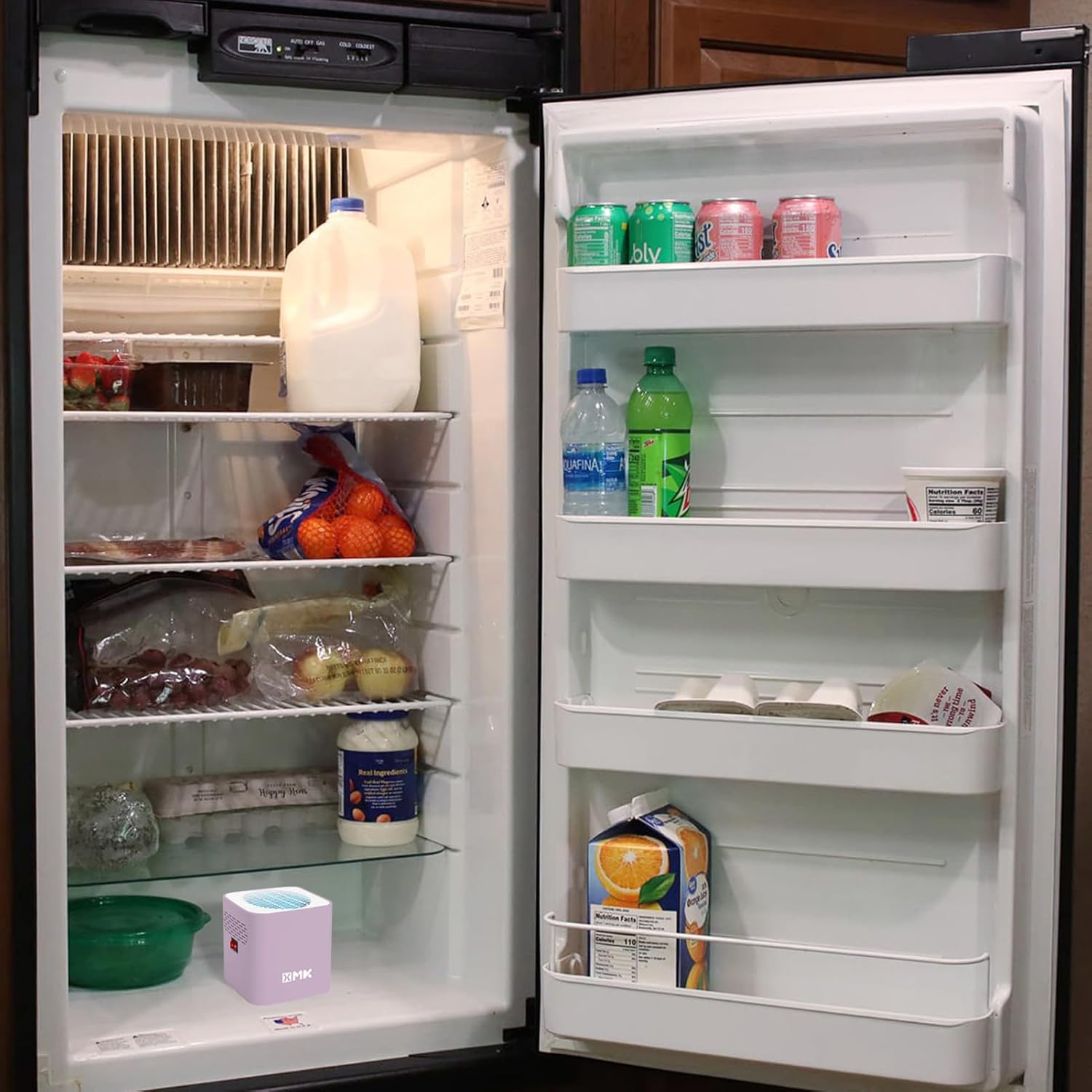 XMK RV Fridge Fan, 3,000 RPM Motor RV Refrigerator Fan with Easy on and off Switch, Multiple Side Vents Cools Refrigerator inside Efficiently, Durable Construction, Keeps Food Fresher Longer (Purple) image number 2