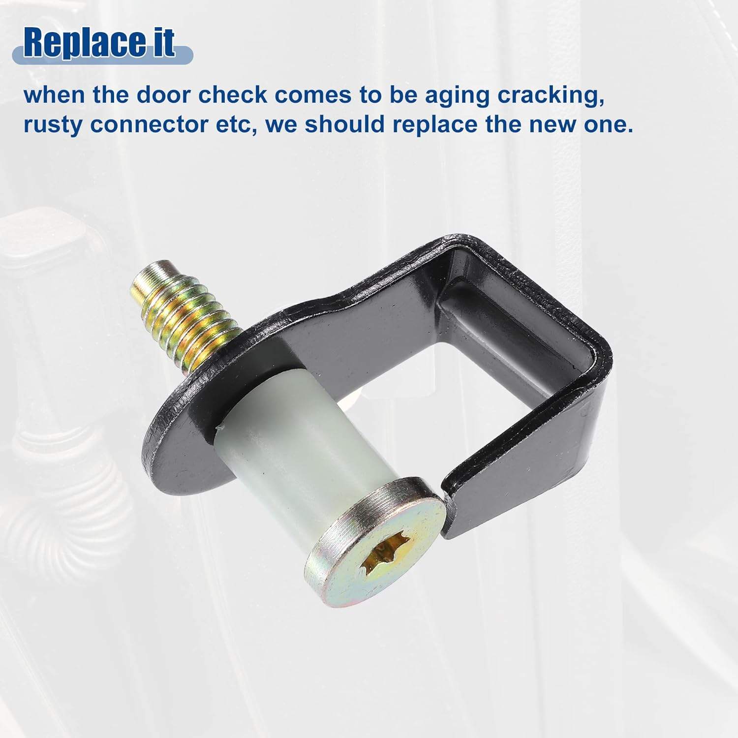 ACROPIX Door Lock Striker Bolt Assembly Replacement Fit for Ford F-150 F-250 - Pack of 2 Black image number 5