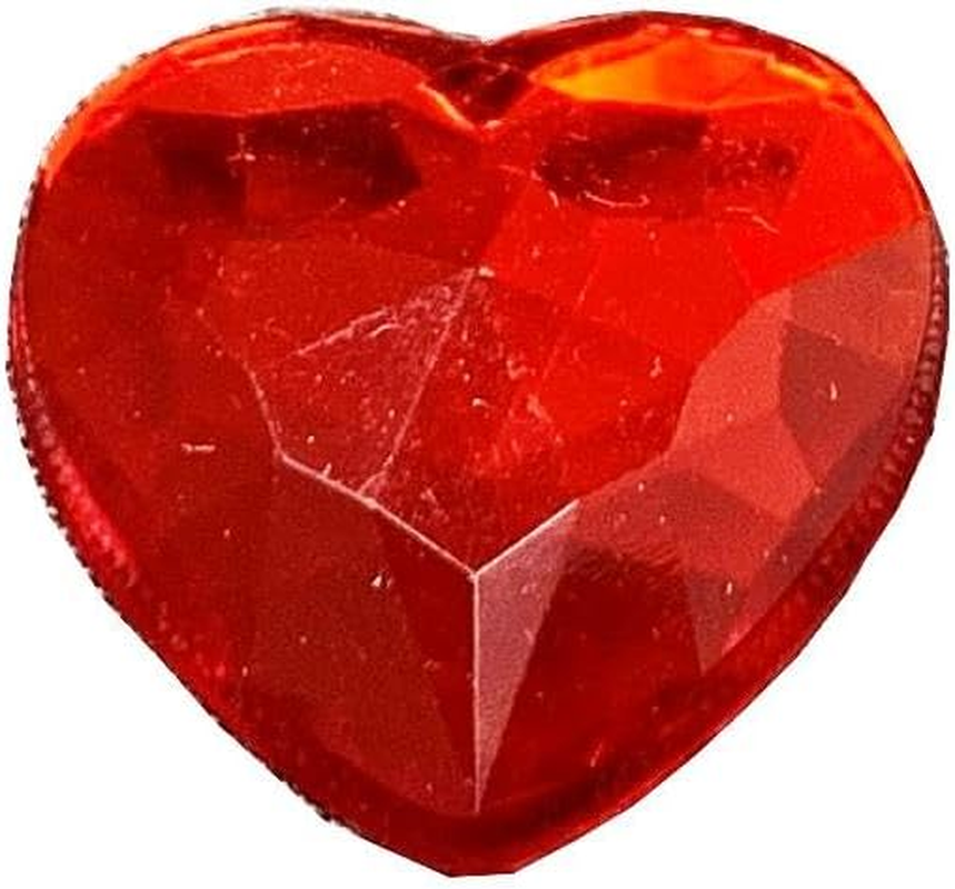 Acrylic Heart Shaped Stone, 0.5 Inch (12 Mm), 10 Colors X 10 Each, Set of 100 Pieces, Style A image number 3