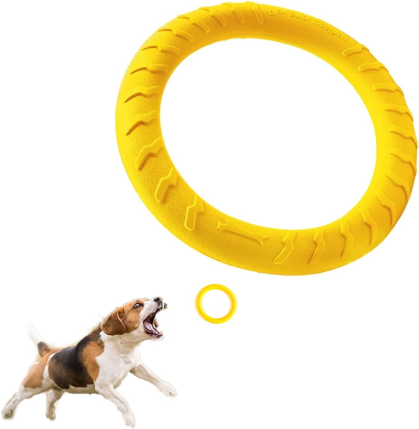 DLDER Indestructible Dog Toys Dog Chew Toy for Aggressive Chewers Flying Discs for Medium/Large Breeds Dog Training Ring,Floating Dog Ring Toys for Throwing,Catching, Flying Lightweight Dog Toy image number 2