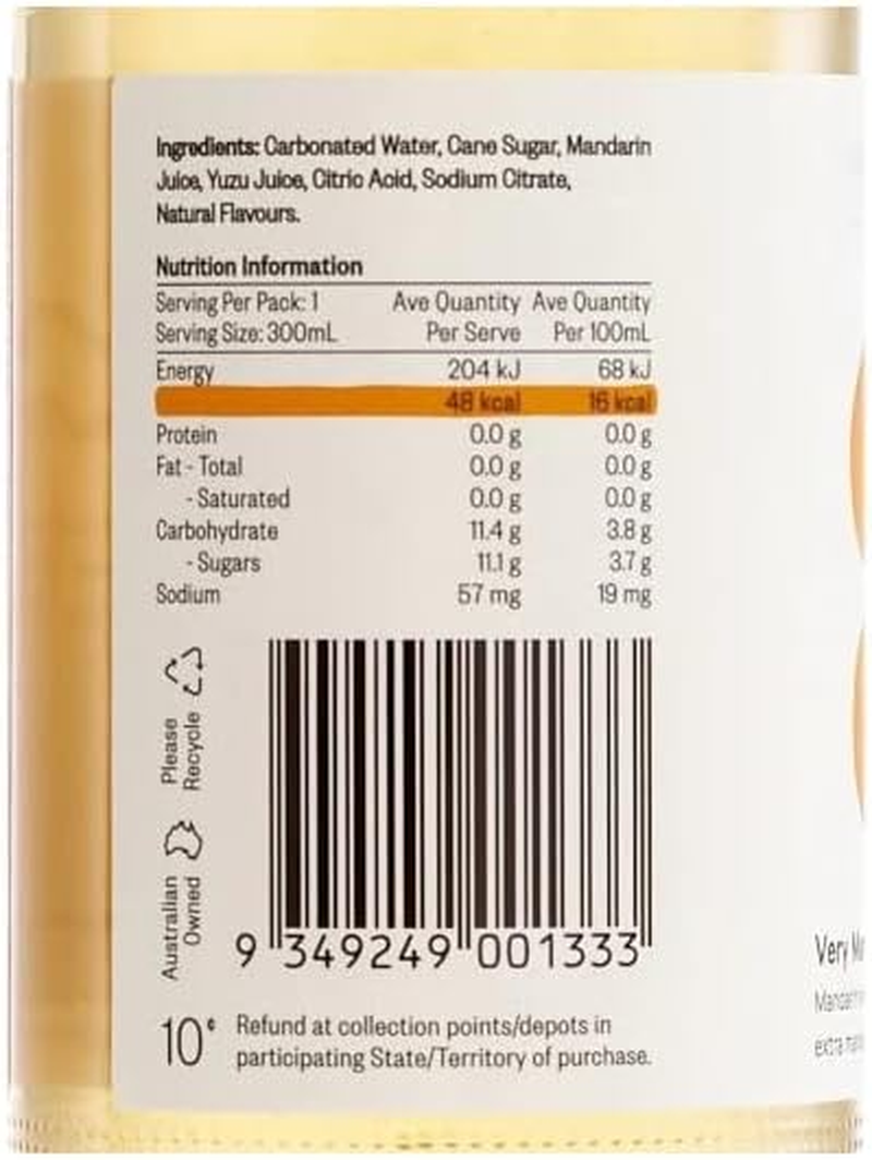 Strangelove Very Mandarin Lo-Cal Soda X 24 image number 1