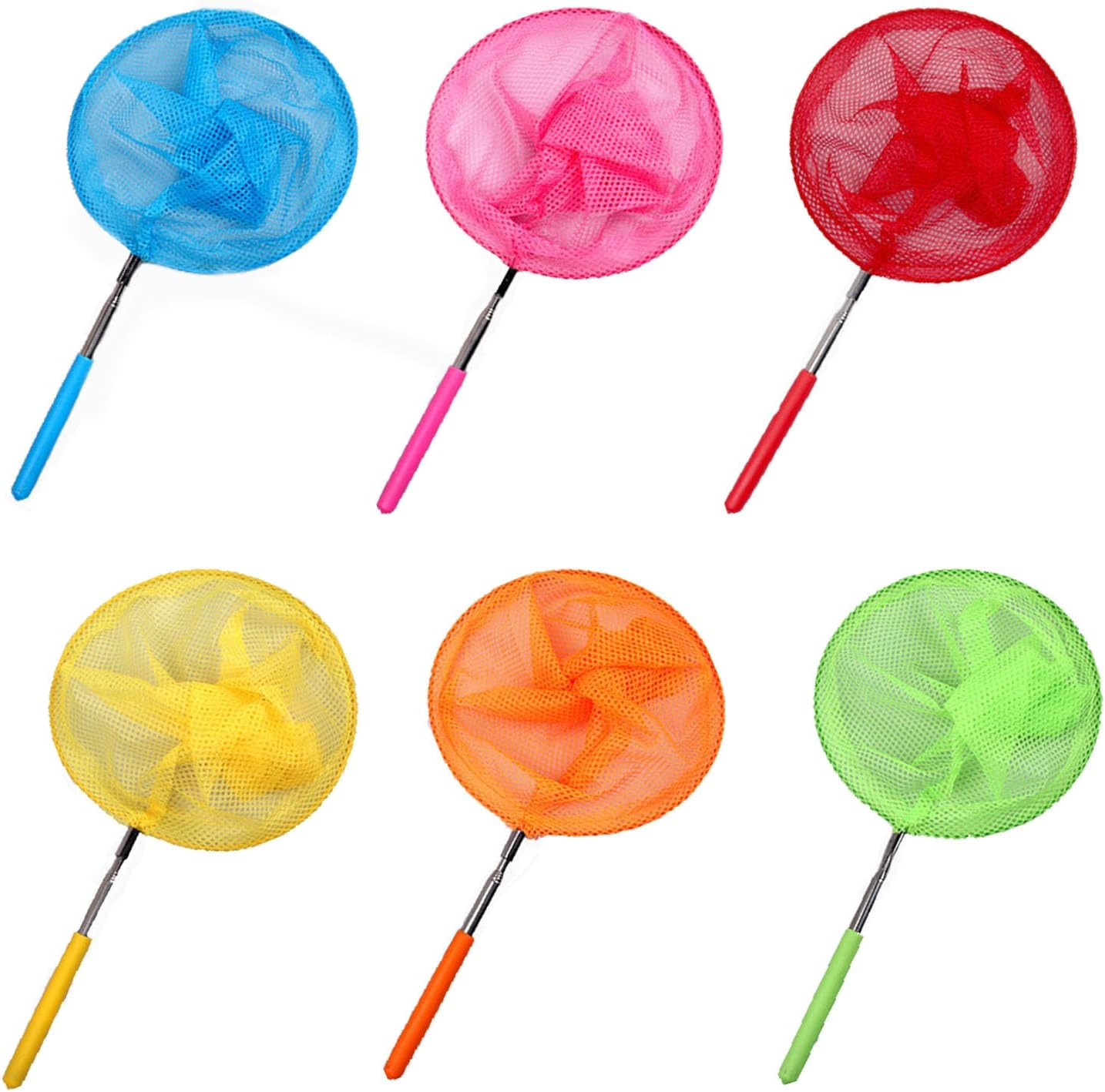 Butterfly Net 6 Pack, Telescopic Fishing Net Butterfly Catcher image number 3