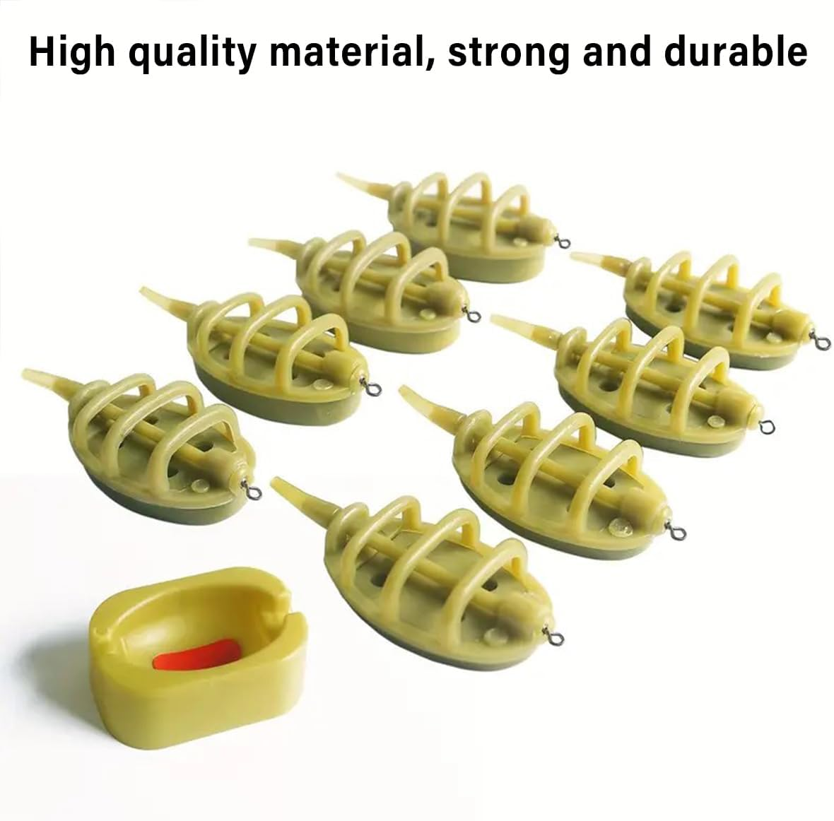 AIMALL Carp Fishing Method Feeder Set with Bait Mould &ndash; Plastic-Coated Nest Feeder for Accurate Baiting image number 5