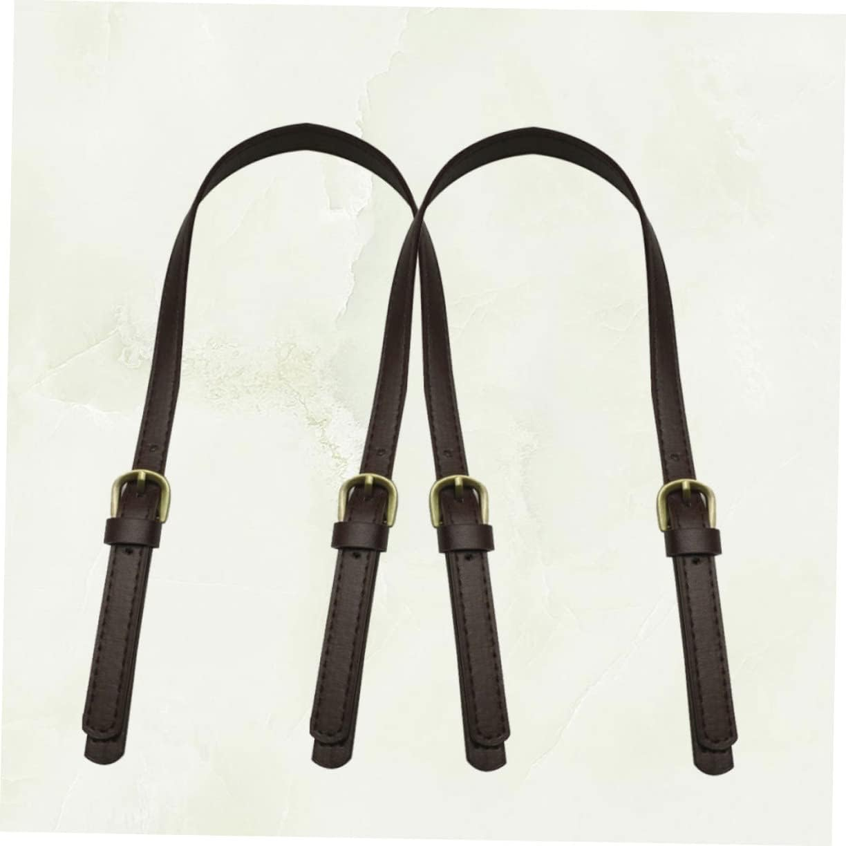 KONTONTY 2Pcs DIY Bag Belt Fashion Shoulder Bag Strap Dual Buckles Handbag Strap for Women Tote Clutch Pouch Easy to Sew image number 5