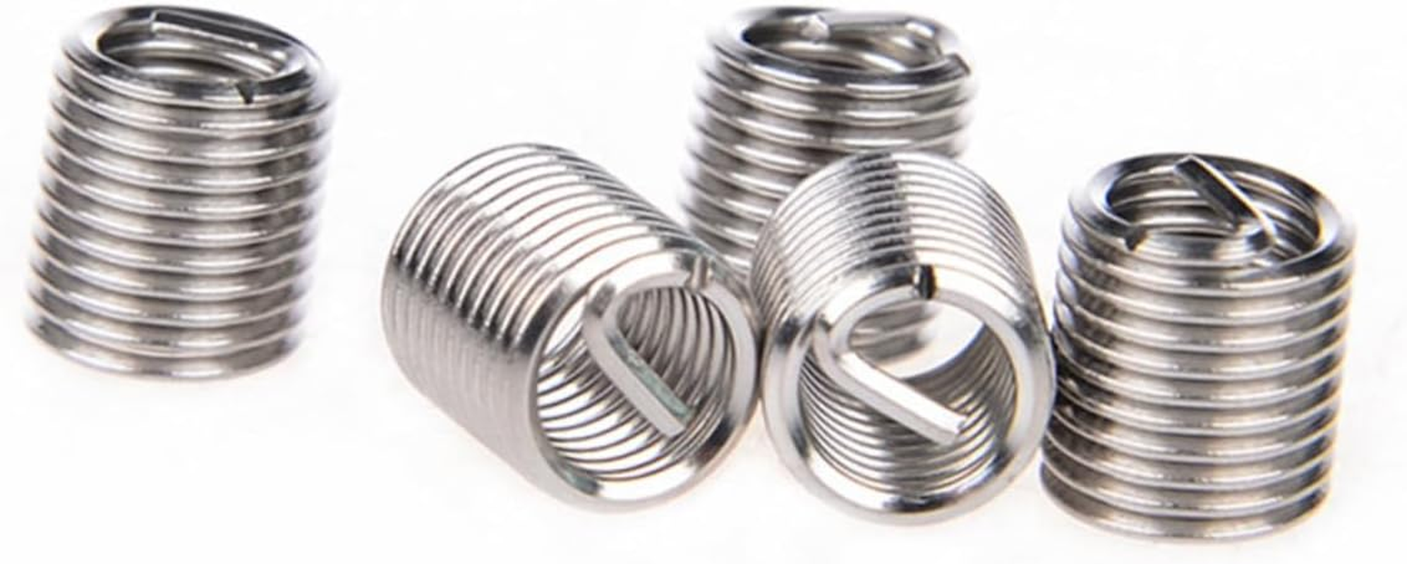 SOLUSTRE 60Pcs Thread Inserts Kit Helicoil Repair Tool Stainless Steel Wire for Automotive Screw Thread Repair image number 4
