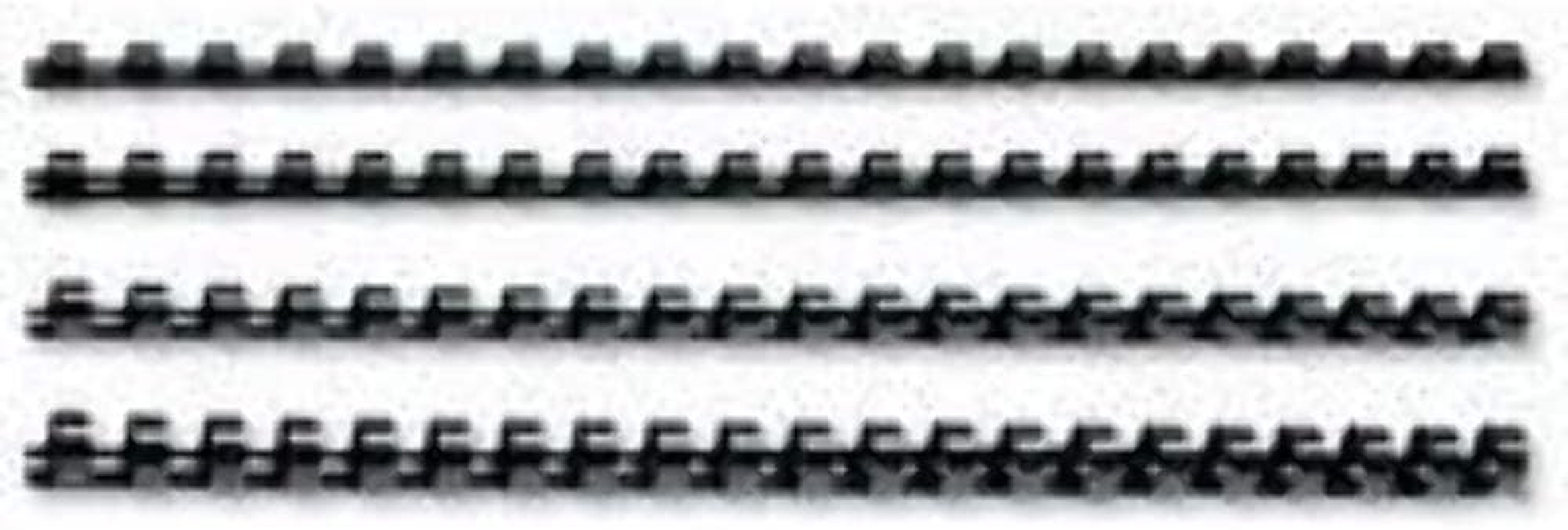 GBC Combbind Binding Combs, 12 Mm, 95 Sheet Capacity, A4, 21 Ring, Black, Pack of 100, 4028177 image number 5