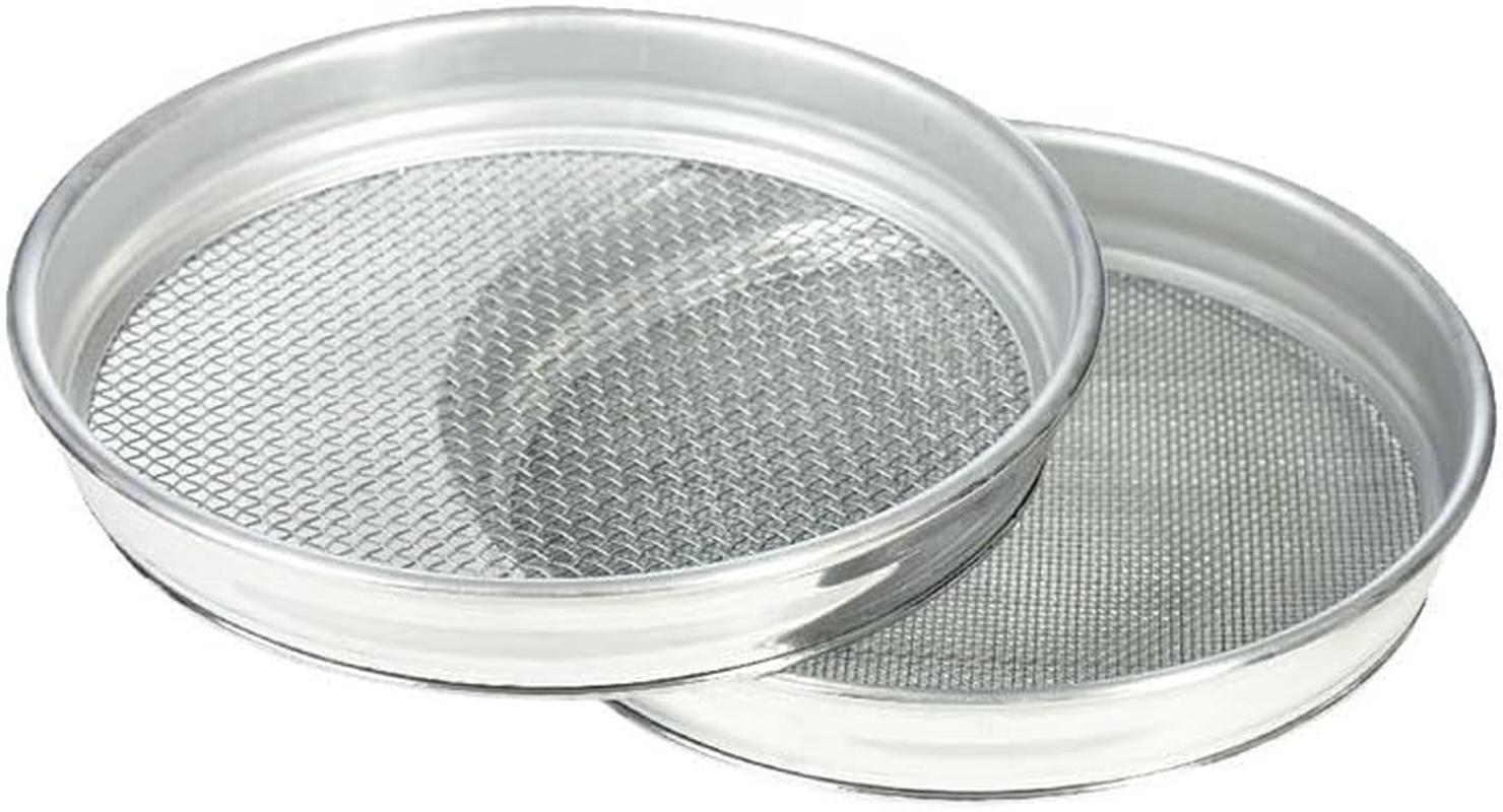 Aluminium Sieve Set for Gem Fossicking, Gold Panning, Prospecting, 2 Pieces
