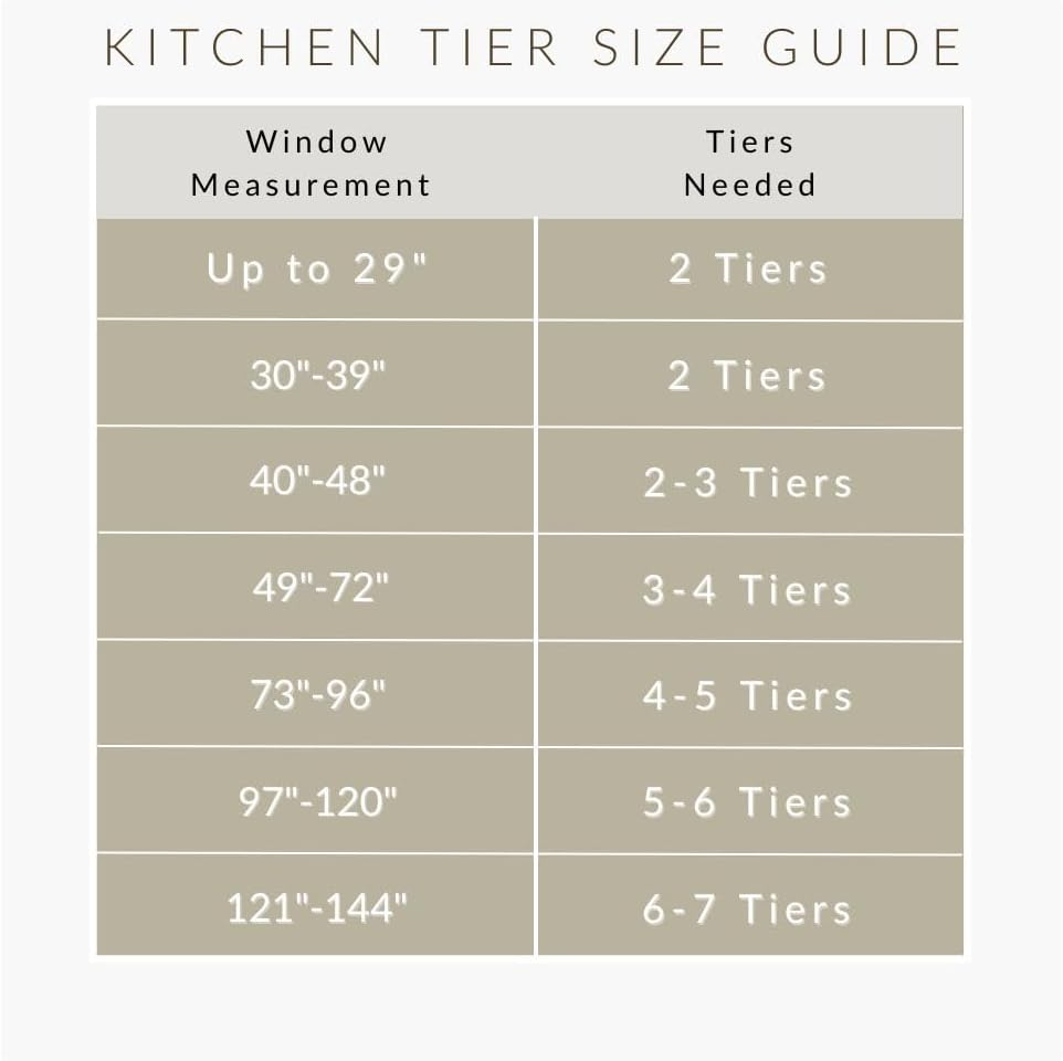 Elrene Home Fashions Tucker Ticking Stripe Window Kitchen/Caf&eacute; and Bath Tier Set of 2, 30" W X 24" L, Gray image number 4