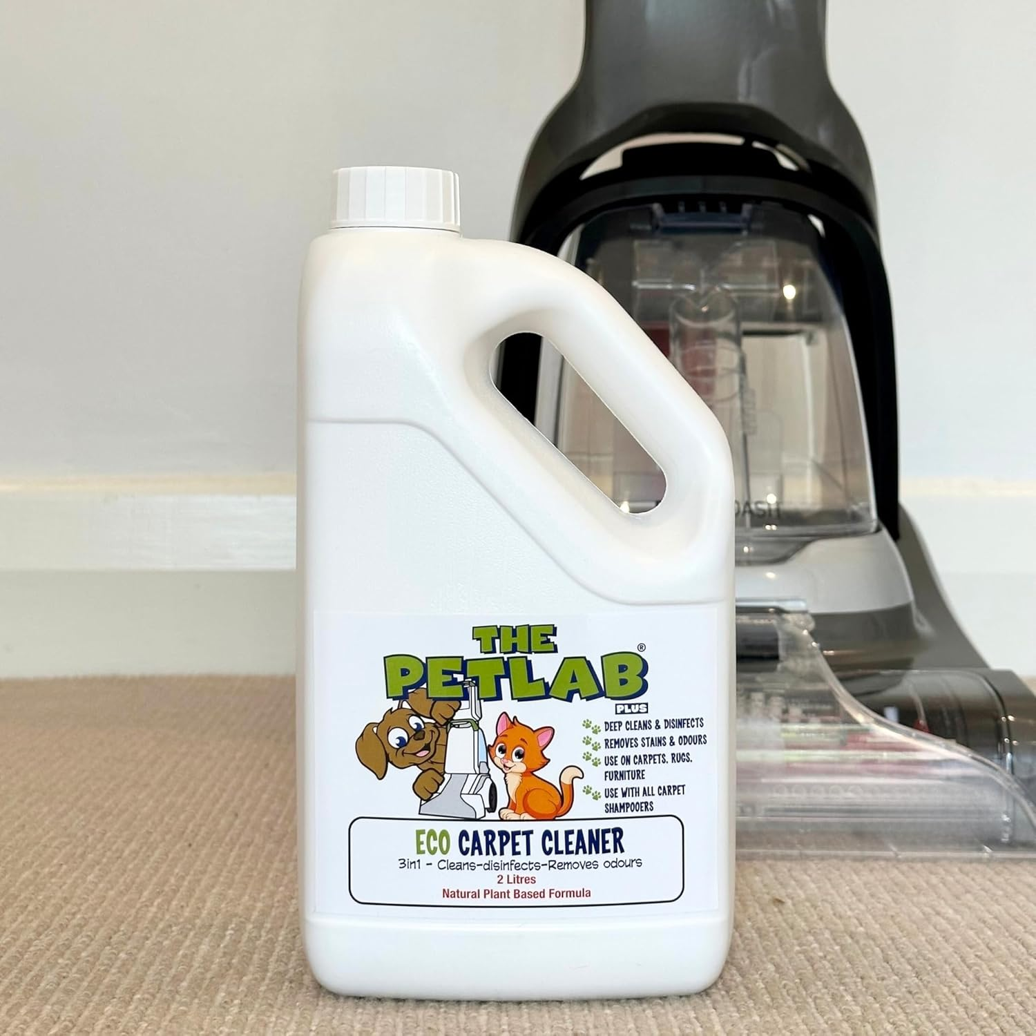 Petlab 2L Eco Carpet Cleaner Shampoo image number 2