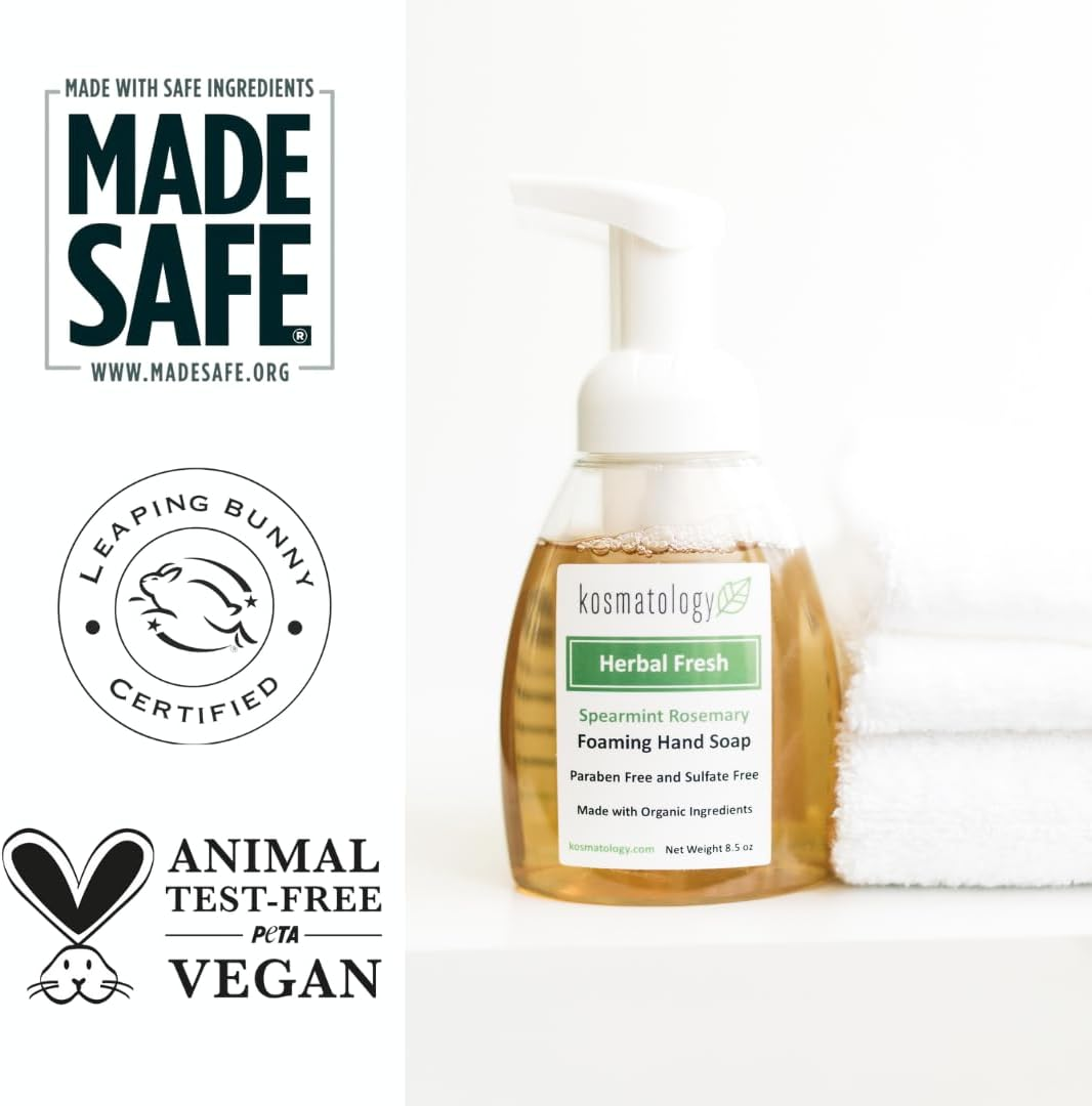 Kosmatology - Herbal Fresh Foaming Hand Soap Spearmint Rosemary - 8.5 Oz. image number 3