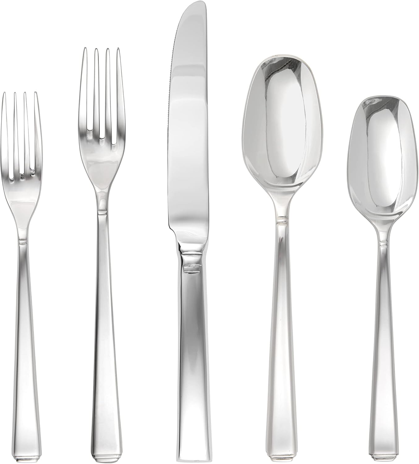 Fortessa Scalini 18/10 Stainless Steel Flatware, 5 Piece Place Setting, Service for 1 image number 6