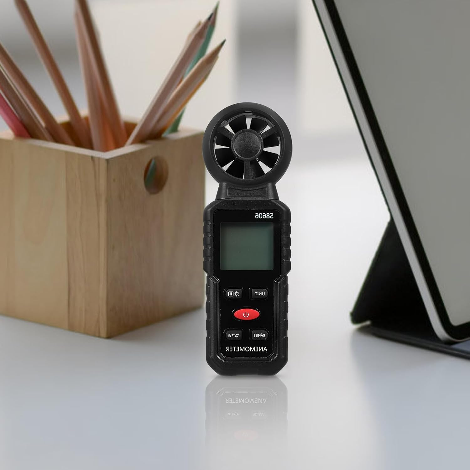 TEHAUX High-Precision Handheld Digital Anemometer Wind Speed for Outdoor Use Construction Versatile Air Velocity and Wind Measurement Tool image number 3