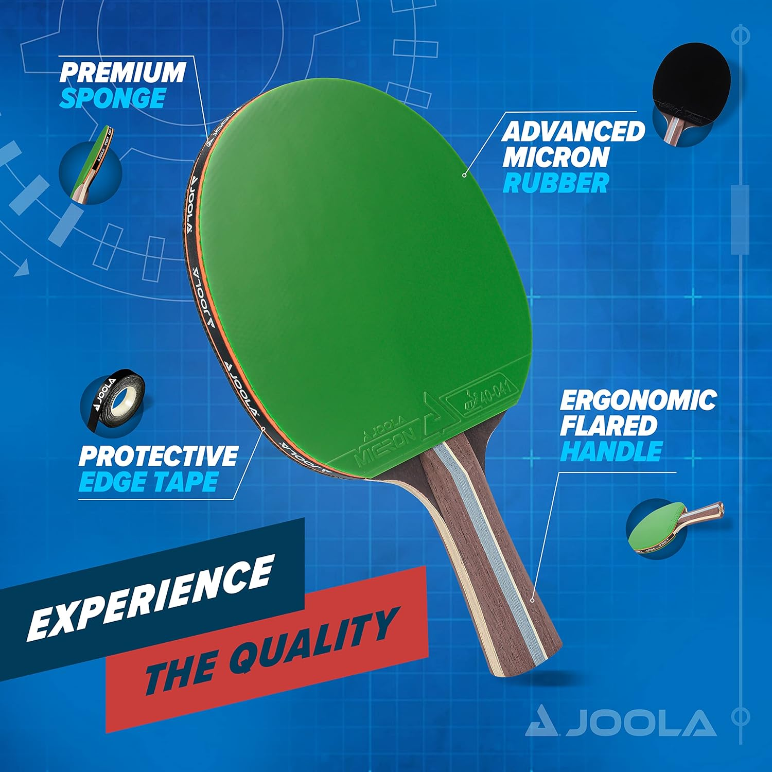 JOOLA Infinity Balance - Advanced Performance Ping Pong Paddle - Competition Ready - Table Tennis Racket for High-Level Training - Designed to Optimize Spin and Control image number 3