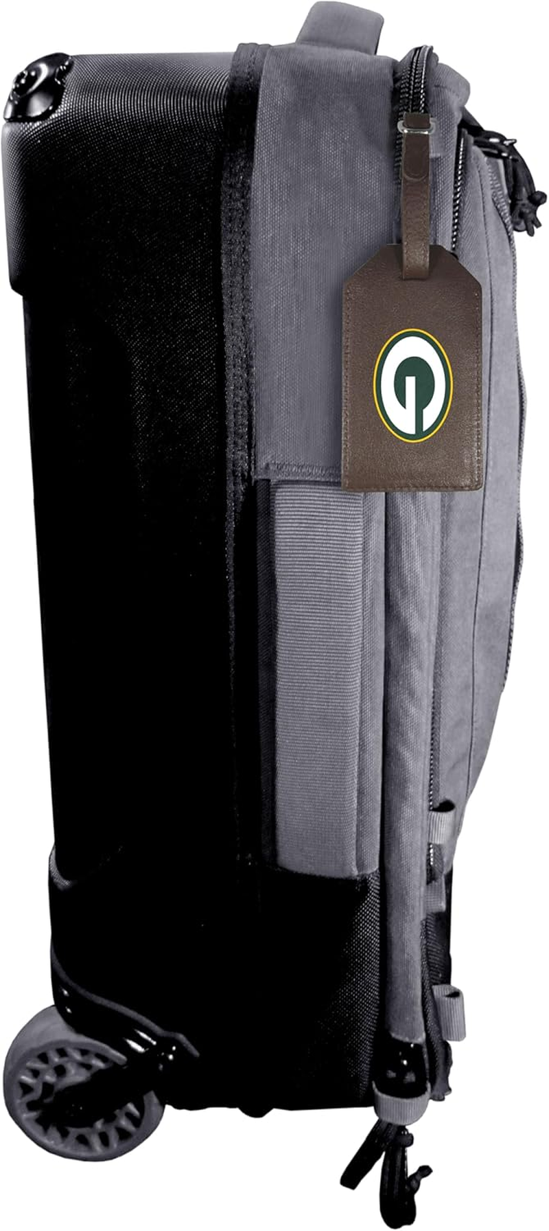 Siskiyou Green Bay Packers Leather Luggage Strap, 2Pk, One Size, Team Colors image number 1