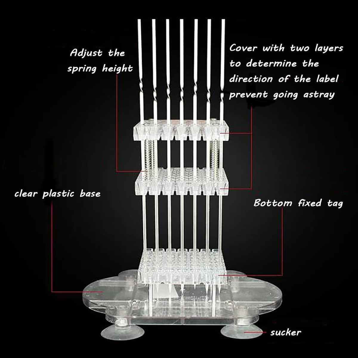 Stainless Steel Meat Skewer Machine, 49 Holes Kabob Maker Box BBQ Tool, with 100 Bamboo Sticks, Adjustable Height, Beef Mutton Meat Grill Machine, for Kitchen, Barbecue Shop, Picnic image number 5