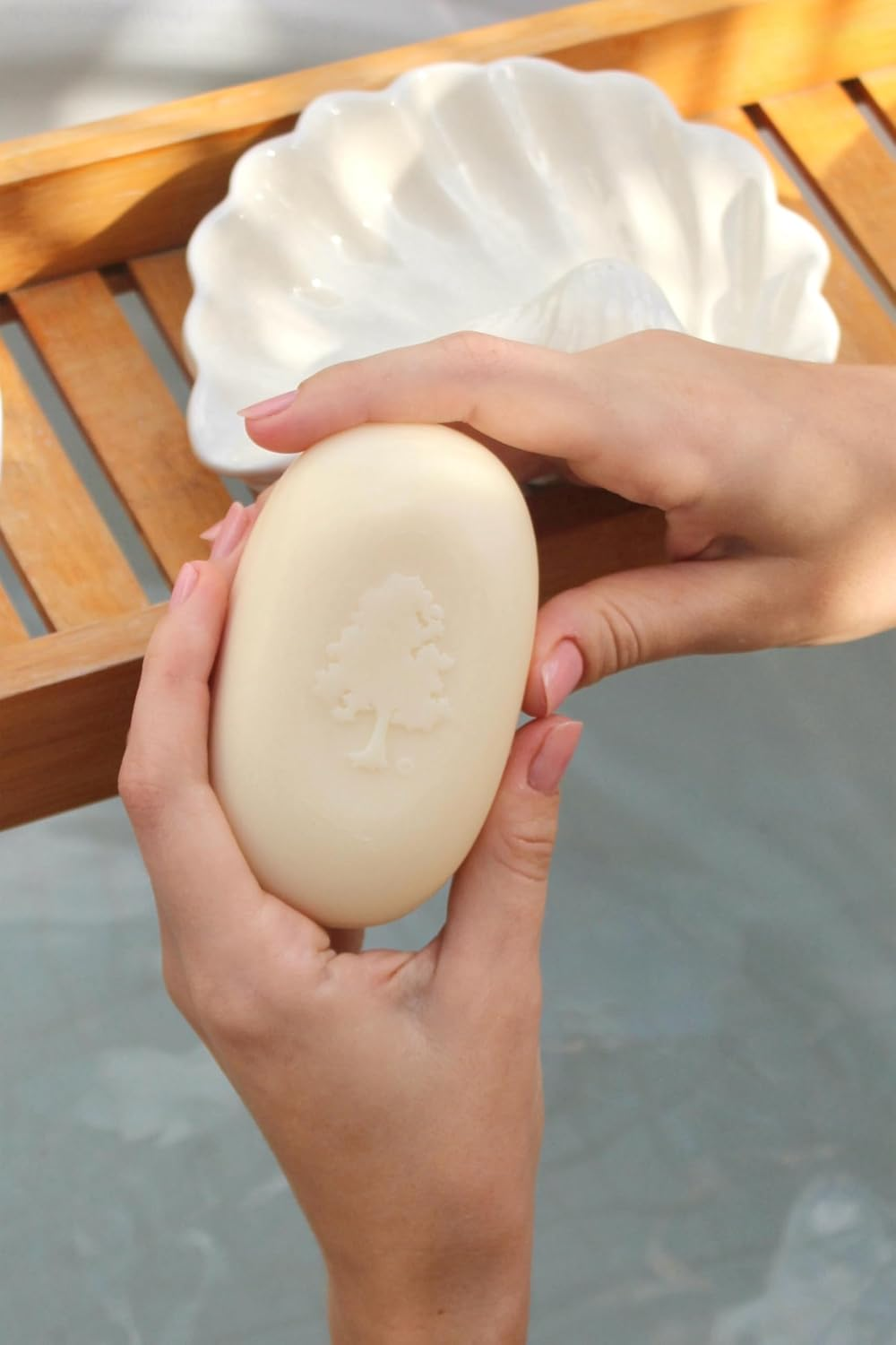 Olivia Care Bath & Body Bar Green Tea Soap 4 Pack Gift Box Organic, Vegan & Natural Contains Olive Oil Repairs, Hydrates, Moisturizes & Deep Cleans Good for Sensitive Dry Skin Made in USA 4 Bars(Pack