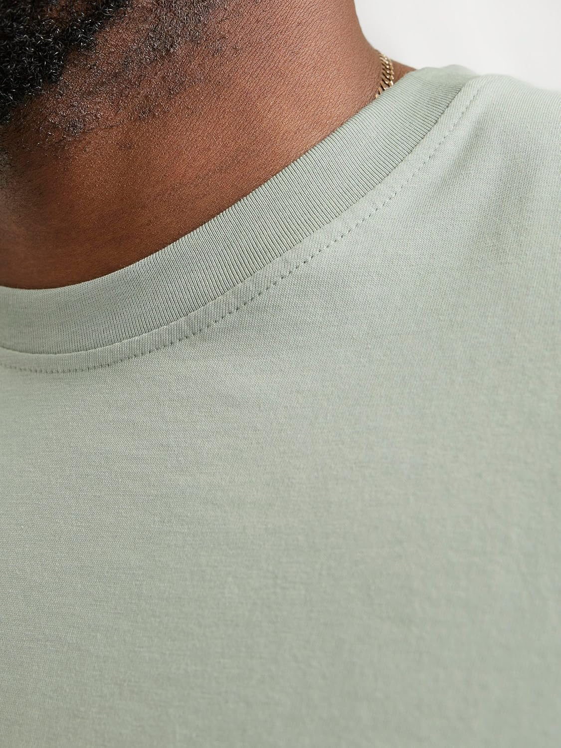 Jack & Jones Basic T-Shirt Logo Print Short Sleeve Shirt Crew Neck Short Sleeve plus Size JJESTAR, Dark Navy Blue, EU7XL US5XL image number 6