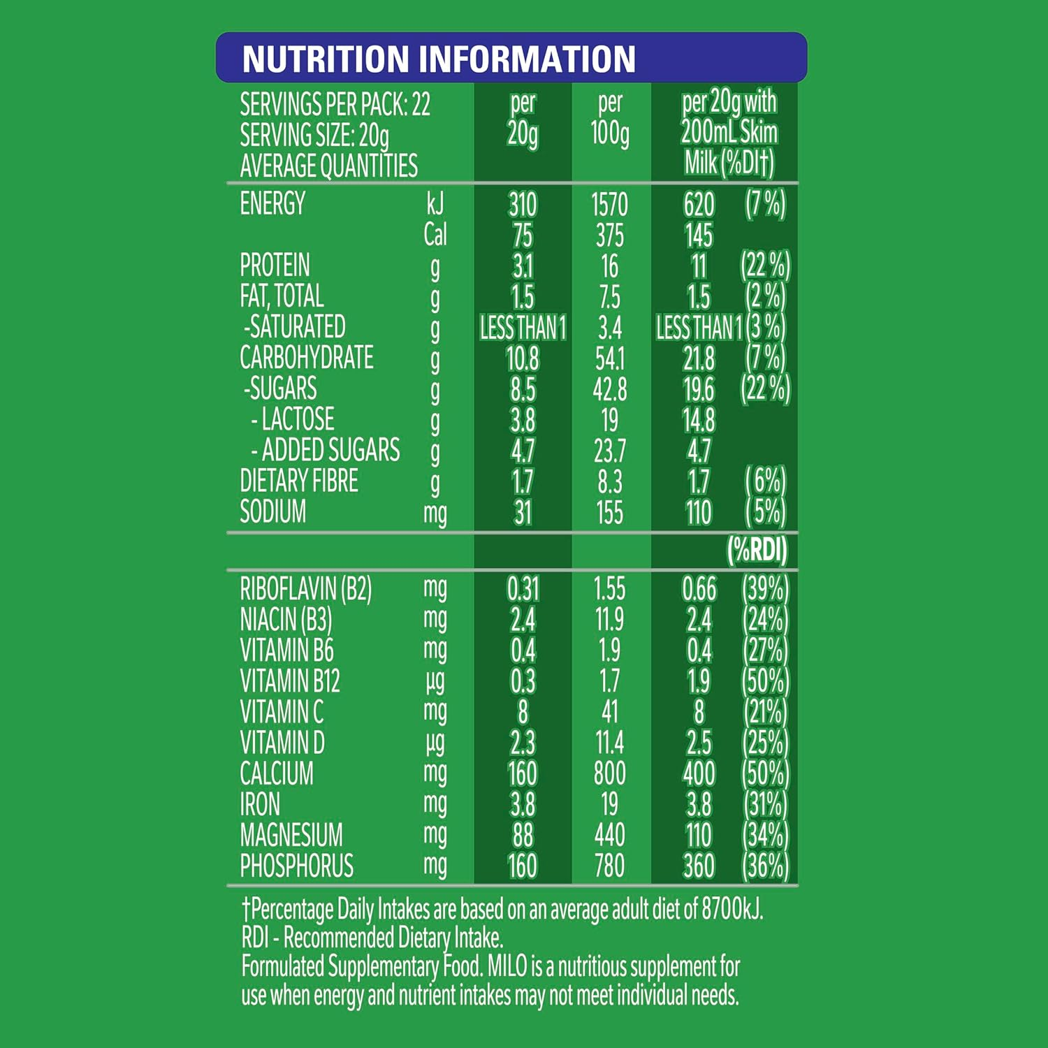 Milo Restore Overnight Chocolate Malt Powder Hot Drink 440 G image number 3